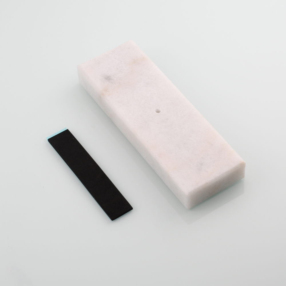 Tecmolog 304 Stainless Steel Stand Tissue Roll Marble Base Paper Storage for Bathroom