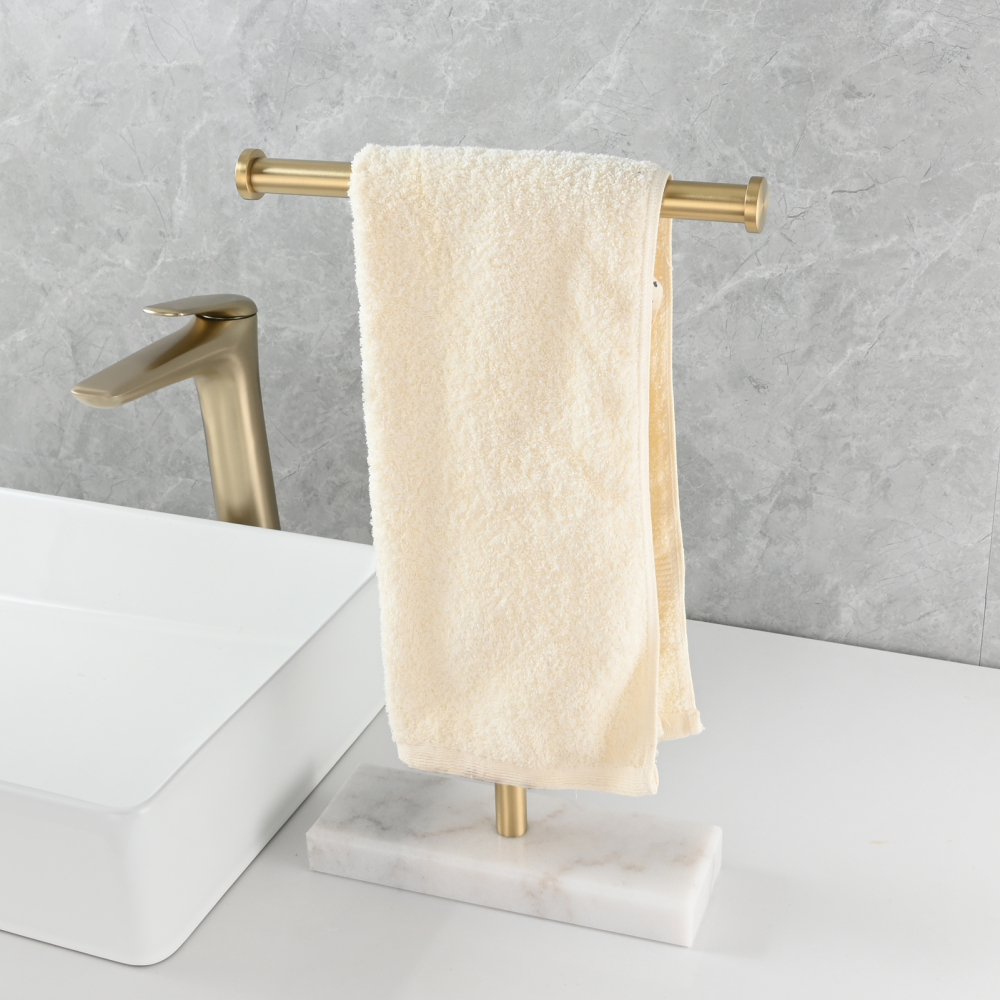 Tecmolog 304 Stainless Steel Stand Tissue Roll Marble Base Paper Storage for Bathroom