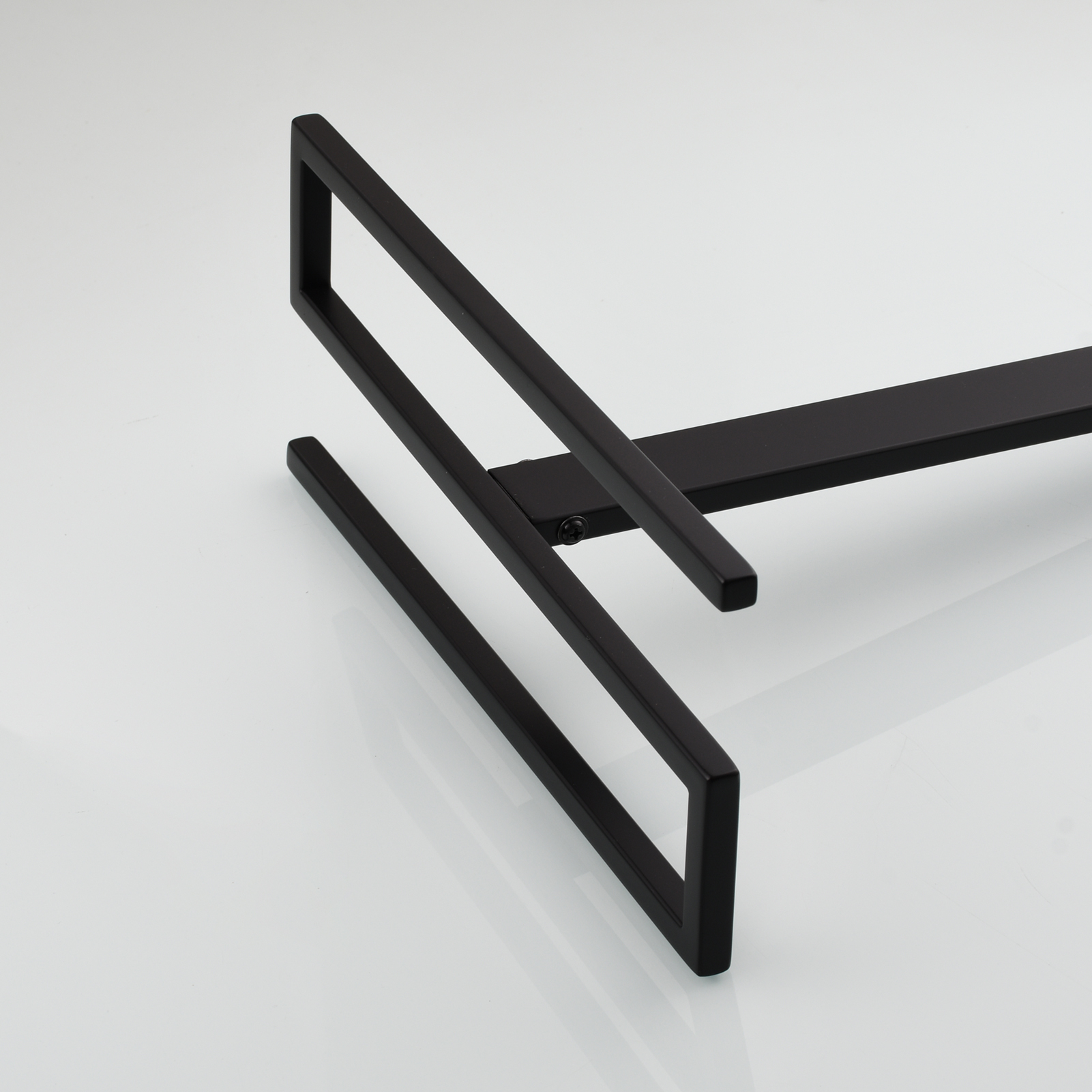 Tecmolog Stainless Steel Toilet Paper Holder Stand,Muti-Function Paper Clip Shape Towel Holder