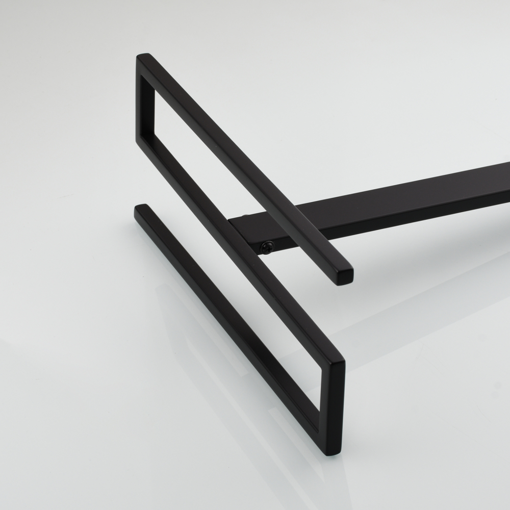 Tecmolog Stainless Steel Toilet Paper Holder Stand,Muti-Function Paper Clip Shape Towel Holder