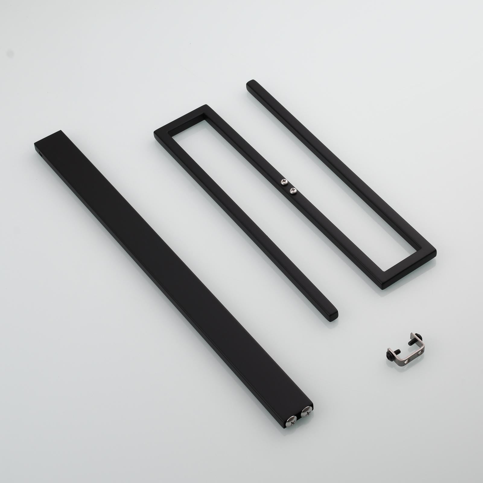 Tecmolog Stainless Steel Toilet Paper Holder Stand,Muti-Function Paper Clip Shape Towel Holder