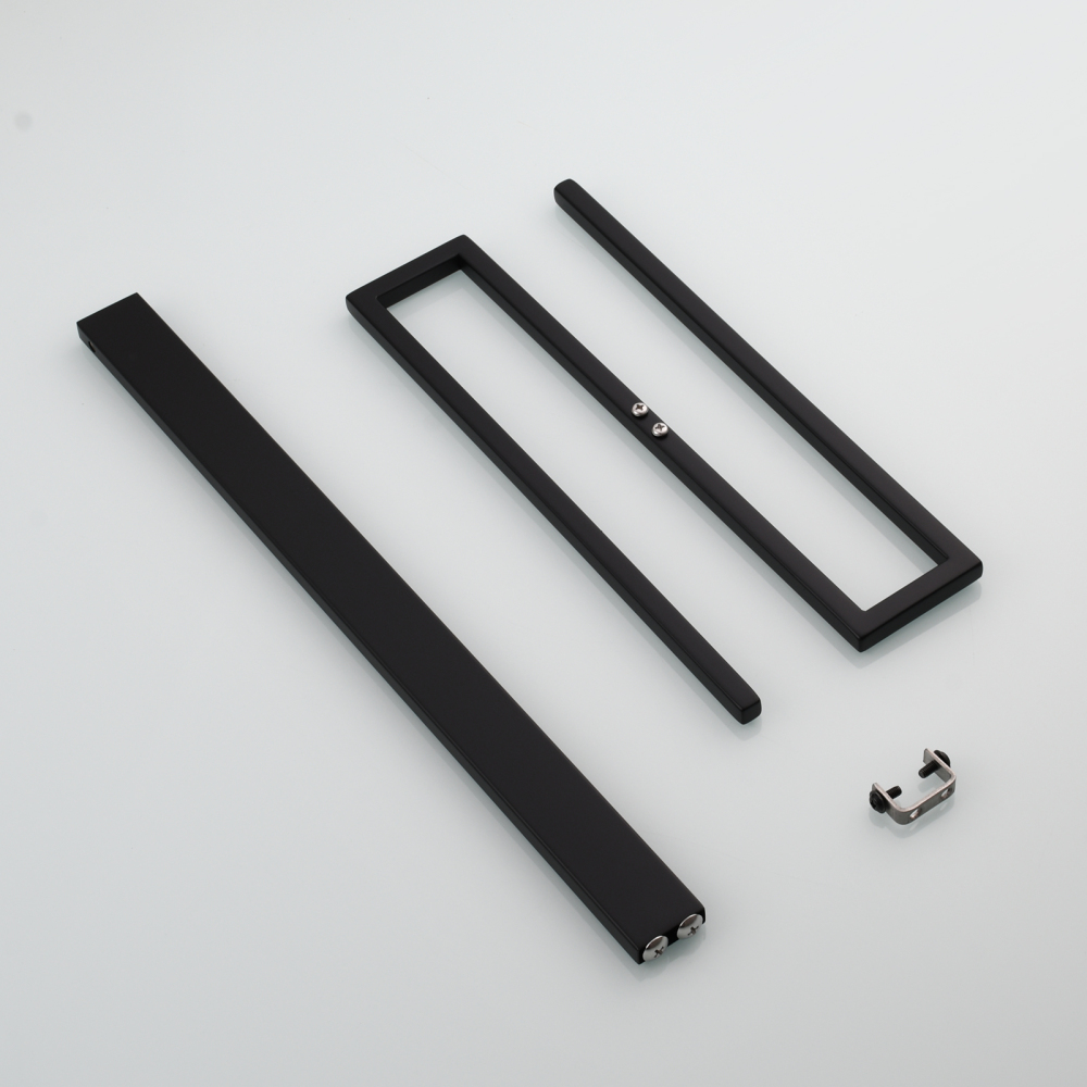 Tecmolog Stainless Steel Toilet Paper Holder Stand,Muti-Function Paper Clip Shape Towel Holder