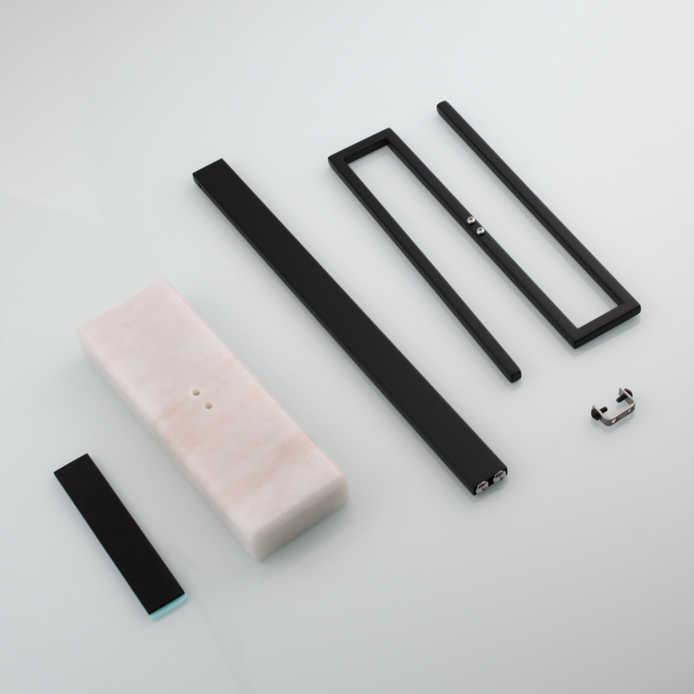 Tecmolog Stainless Steel Toilet Paper Holder Stand,Muti-Function Paper Clip Shape Towel Holder