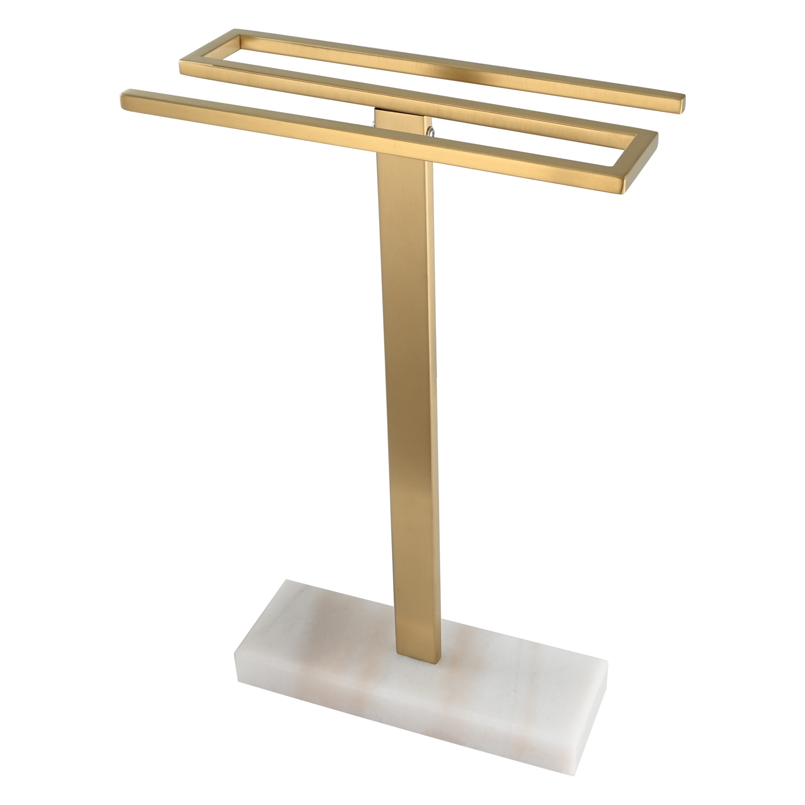 Tecmolog Stainless Steel Toilet Towel Holder Stand,Muti-Function Paper Clip Shape Towel Holder