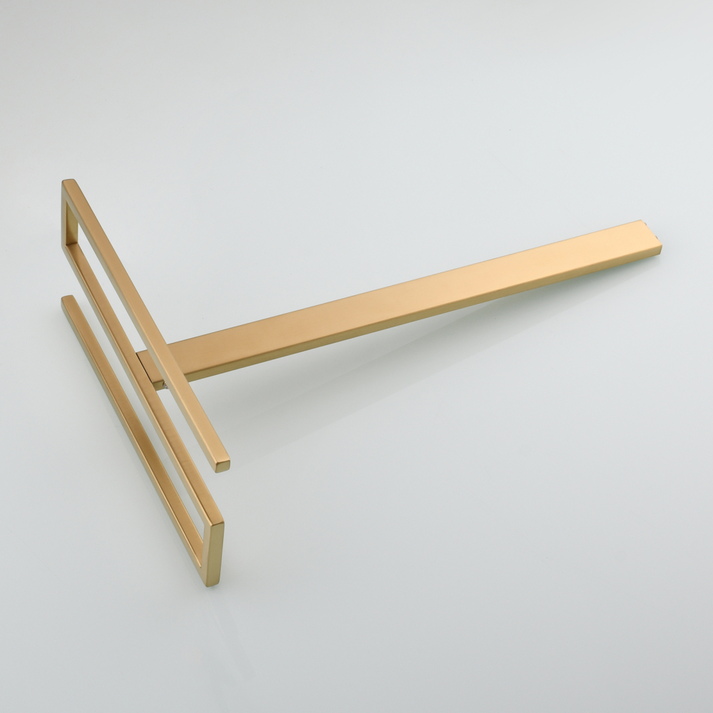 Tecmolog Stainless Steel Toilet Paper Holder Stand,Muti-Function Paper Clip Shape Towel Holder