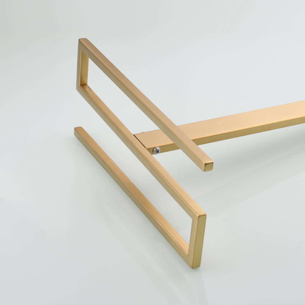 Tecmolog Stainless Steel Toilet Paper Holder Stand,Muti-Function Paper Clip Shape Towel Holder