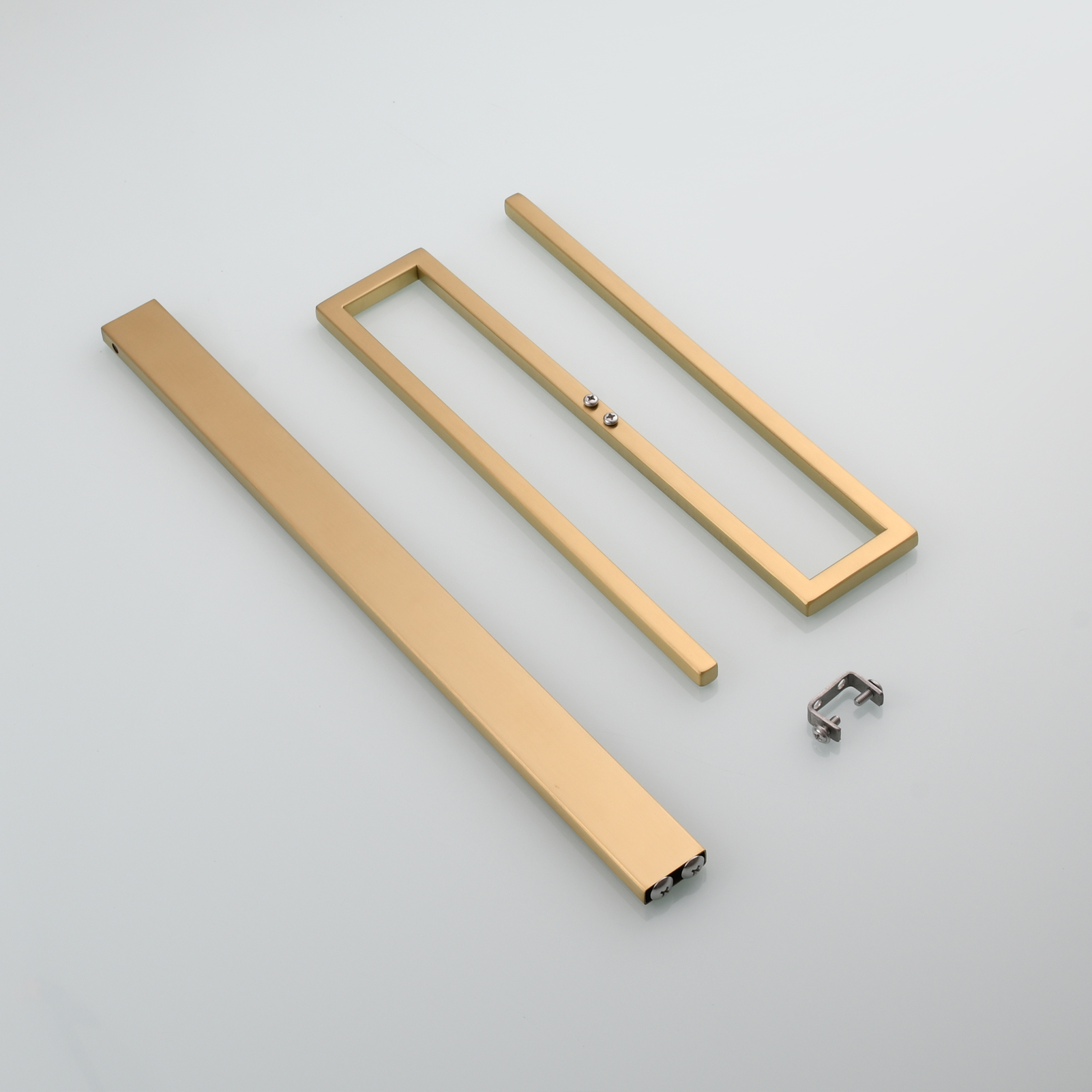 Tecmolog Stainless Steel Toilet Towel Holder Stand,Muti-Function Paper Clip Shape Towel Holder