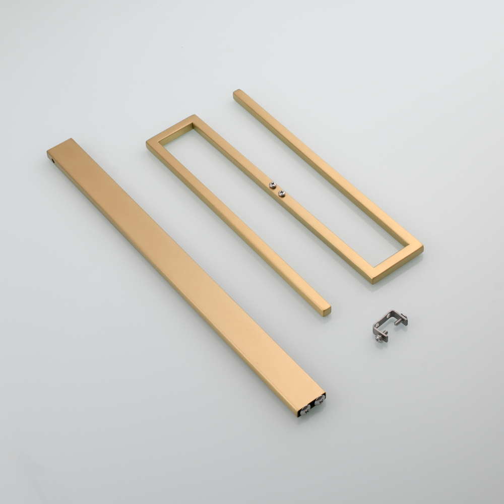 Tecmolog Stainless Steel Toilet Paper Holder Stand,Muti-Function Paper Clip Shape Towel Holder