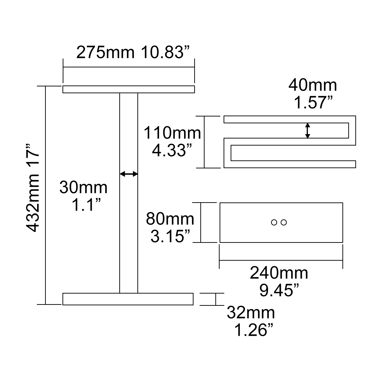 Tecmolog Stainless Steel Toilet Towel Holder Stand,Muti-Function Paper Clip Shape Towel Holder