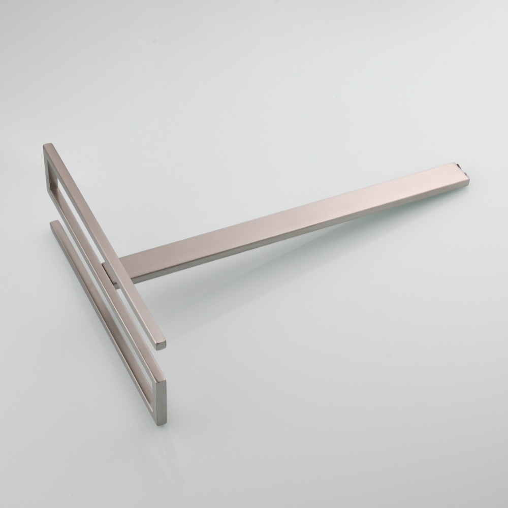 Tecmolog Stainless Steel Toilet Paper Holder Stand,Muti-Function Paper Clip Shape Towel Holder