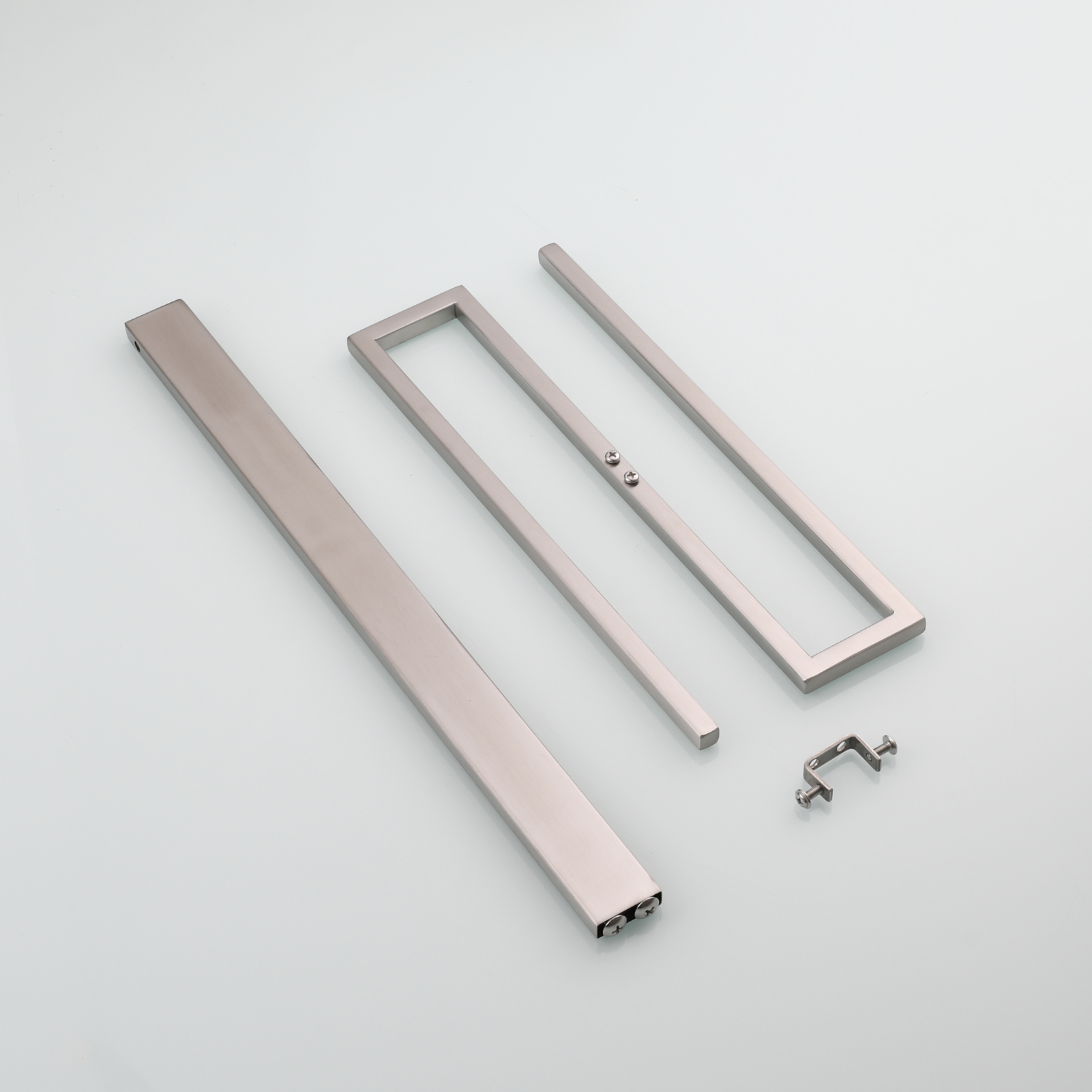 Tecmolog Stainless Steel Toilet Paper Holder Stand,Muti-Function Paper Clip Shape Towel Holder