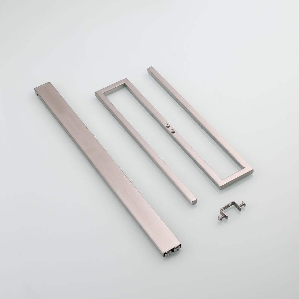 Tecmolog Stainless Steel Toilet Paper Holder Stand,Muti-Function Paper Clip Shape Towel Holder