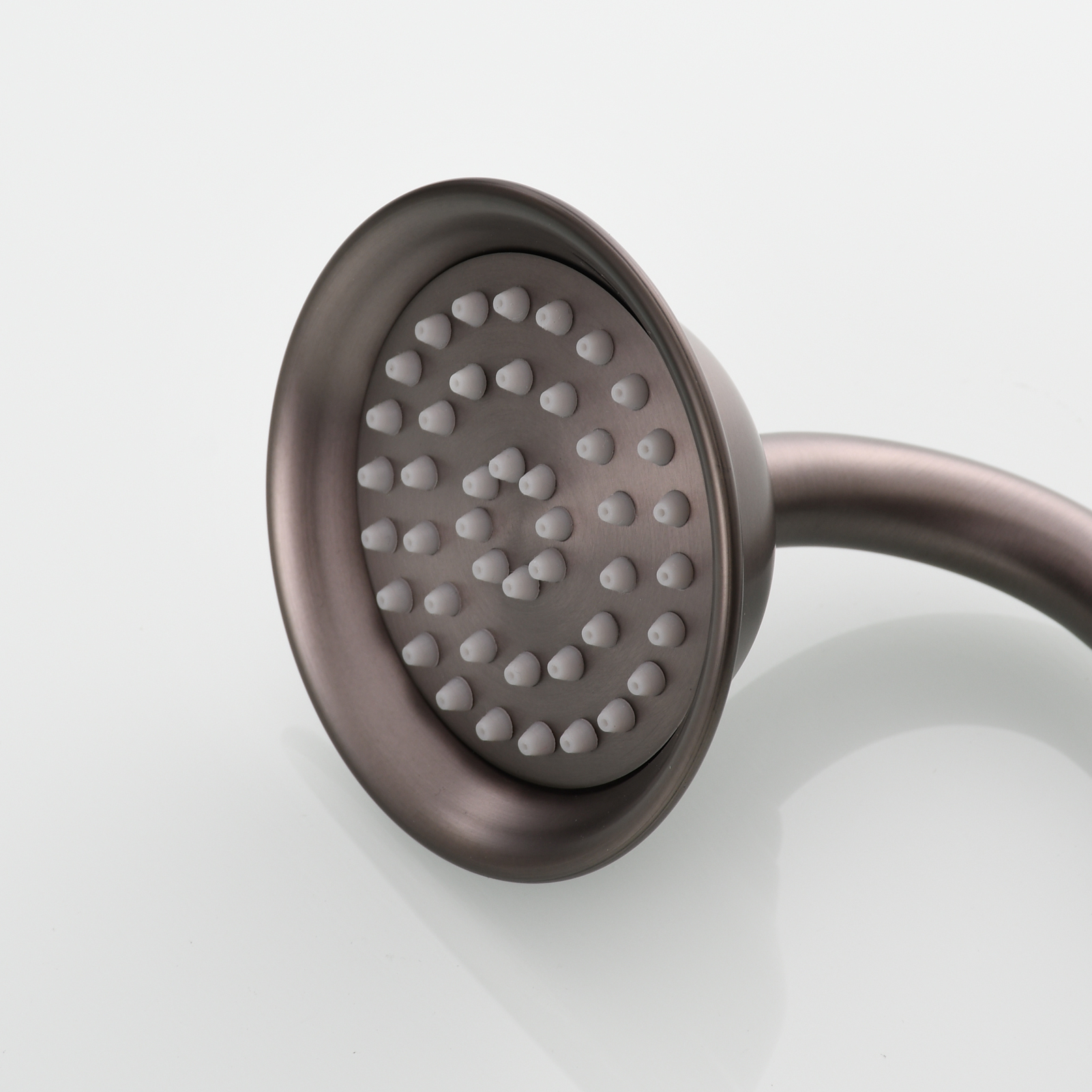 Tecmolog Brass PVD Gold Telephone Shower Head/Showee Set, Water Saving Handheld Shower Sprayer with 59" Shower Hose and Holder