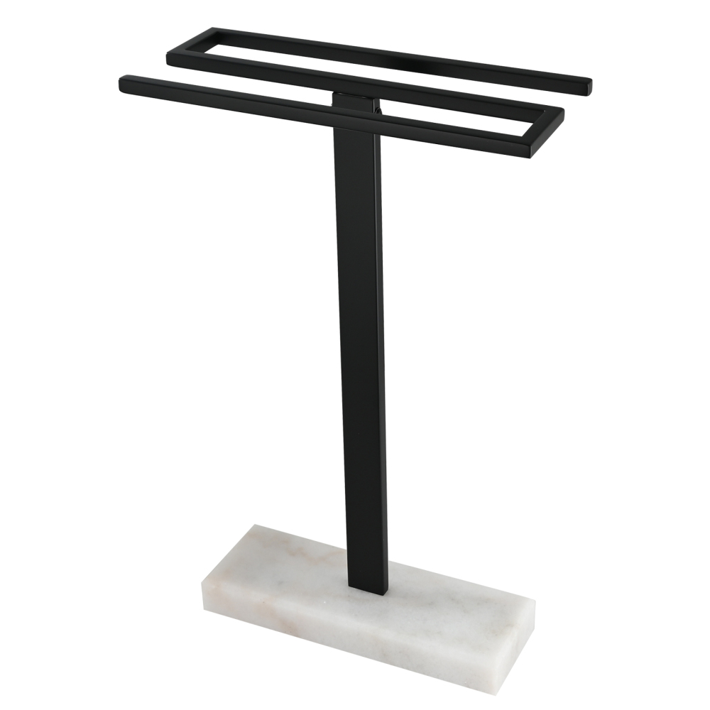 Tecmolog Stainless Steel Toilet Towel Holder Stand,Muti-Function Paper Clip Shape Towel Holder
