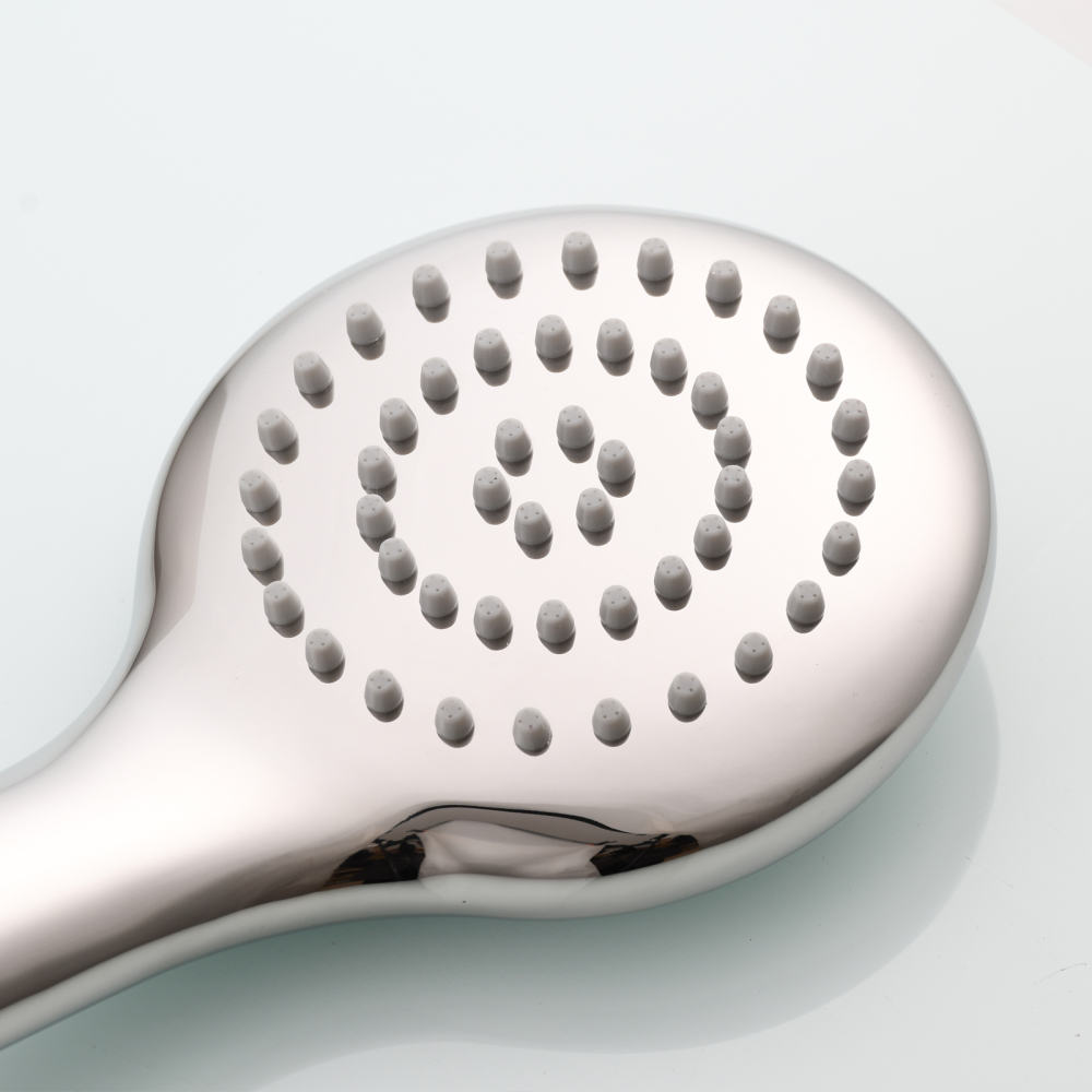 Tecmolog 304 Stainless Steel Shower Head Silicone Water Outlet Panel HandHead Shower Head Suitable for G1/2 Connector