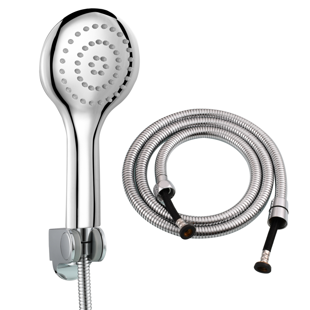 Tecmolog 304 Stainless Steel Shower Head Silicone Water Outlet Panel HandHead Shower Head Suitable for G1/2 Connector
