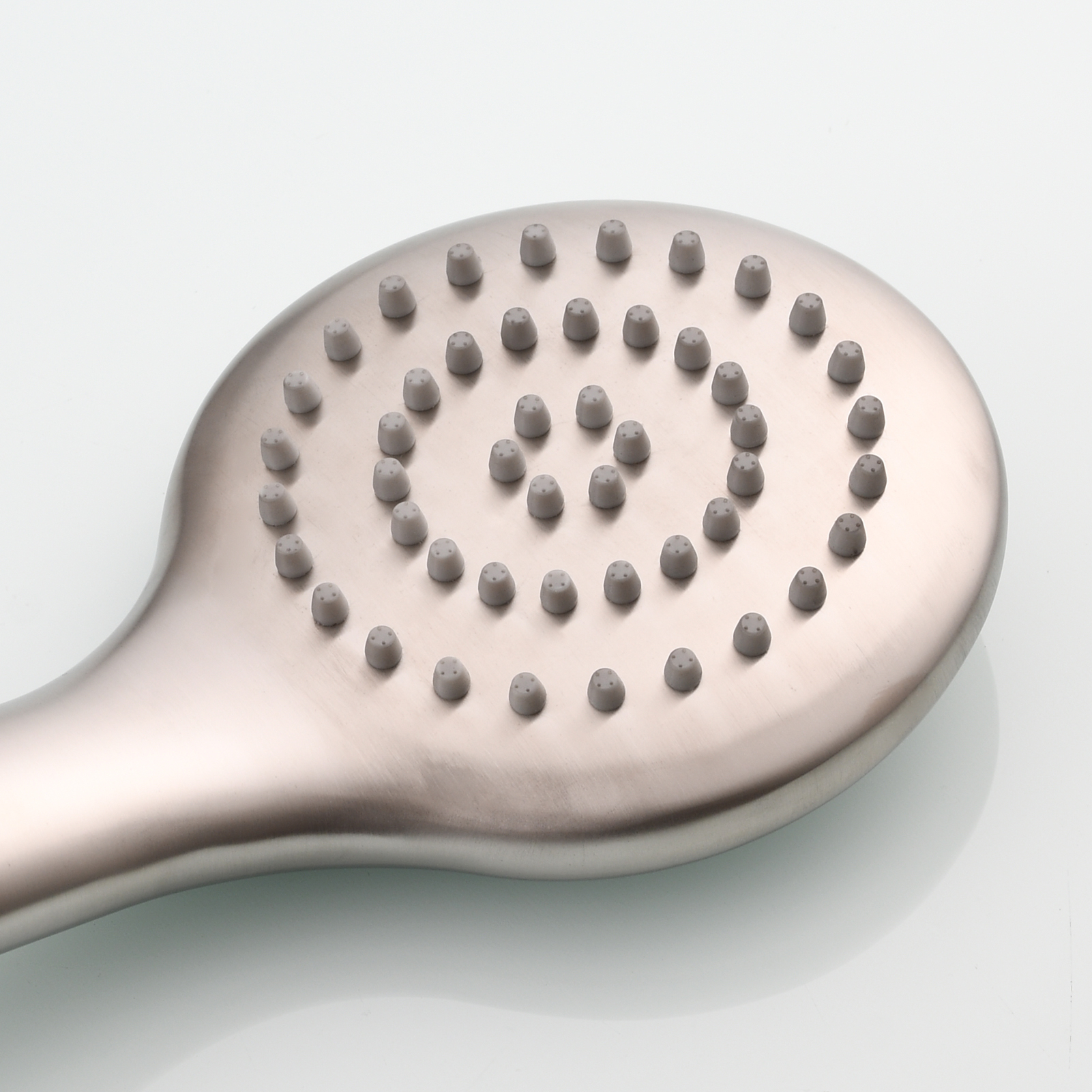 Tecmolog 304 Stainless Steel Shower Head Silicone Water Outlet Panel HandHead Shower Head Suitable for G1/2 Connector