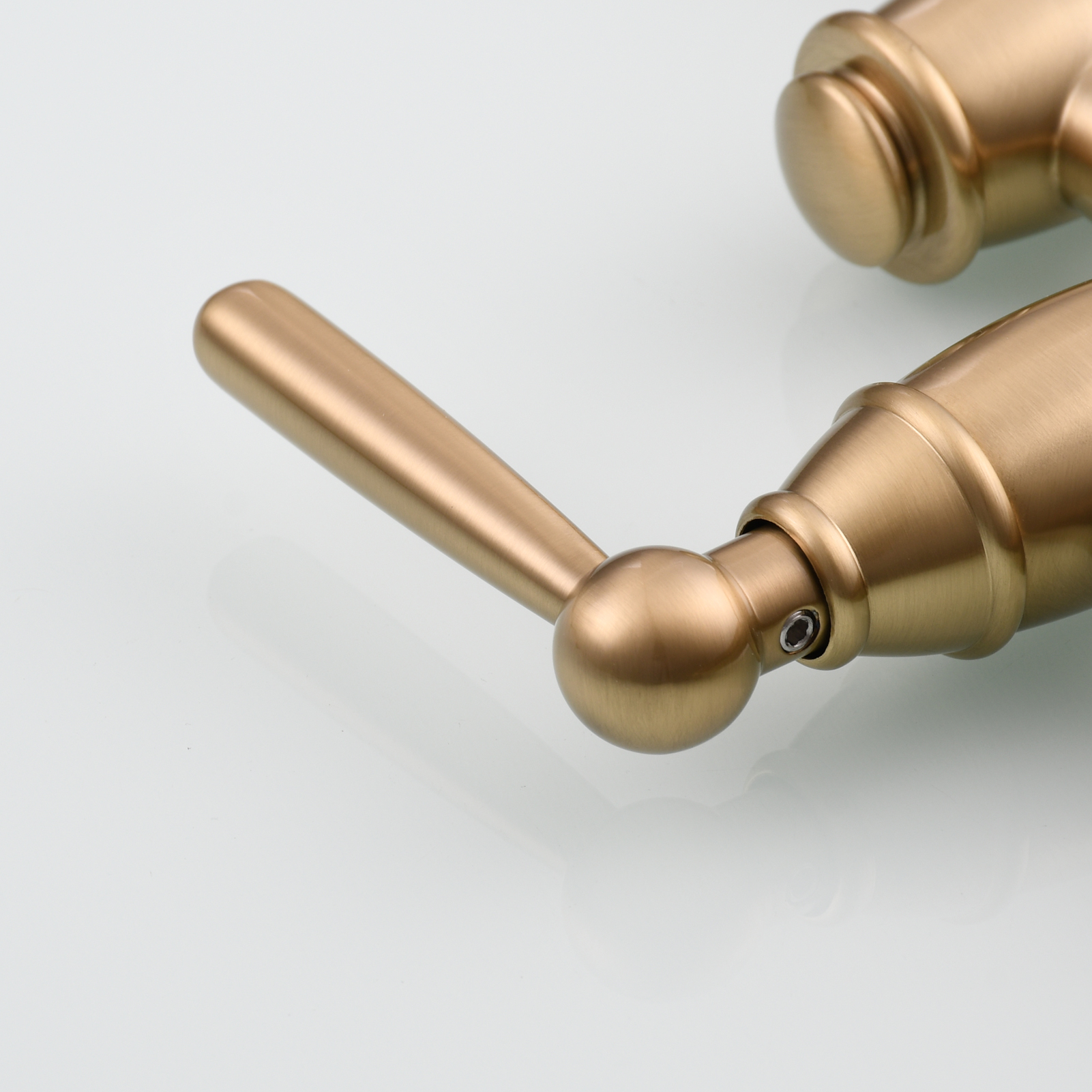 Tecmolog Brass Pot Filler Folding Wall Mount Faucet with Double Joint Swing Arm Single Hole Faucet