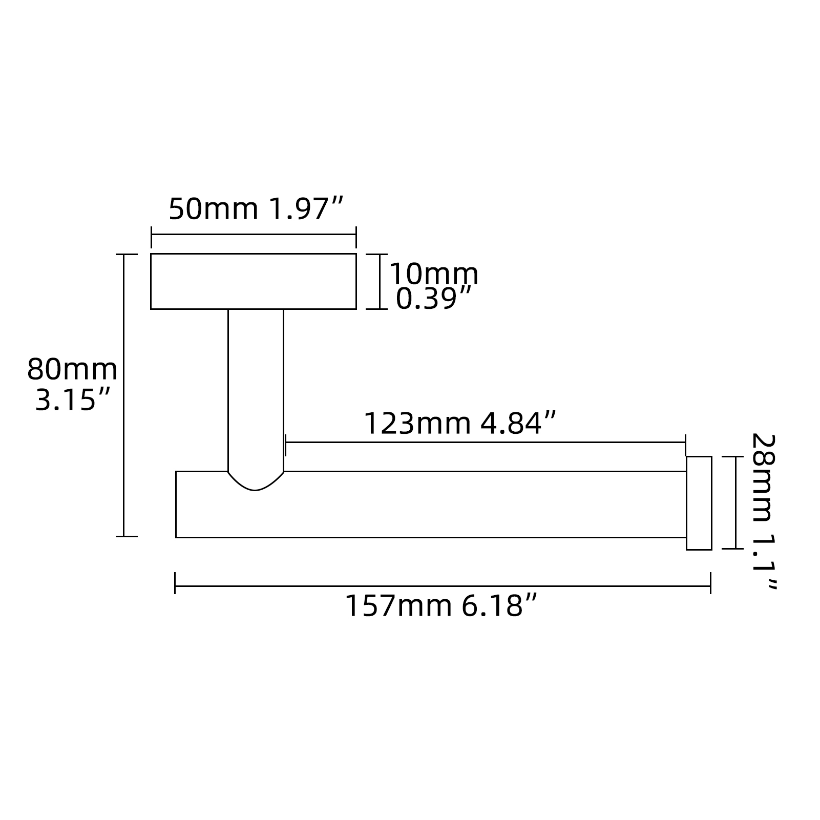 Tecmolog Stainless Steel Toilet Paper Holder,Tissue Roll Hanger Wall Mount Holder for Bathroom