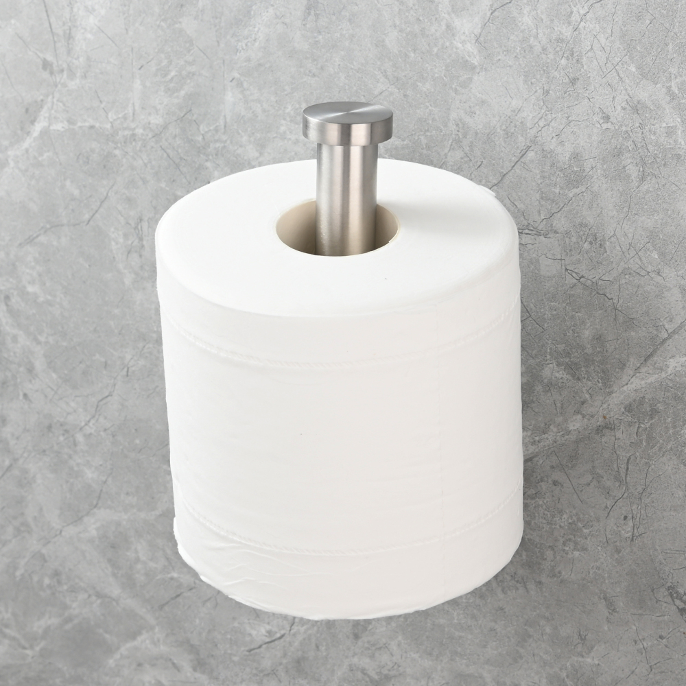 Tecmolog Stainless Steel Toilet Paper Holder,Tissue Roll Hanger Wall Mount Holder for Bathroom