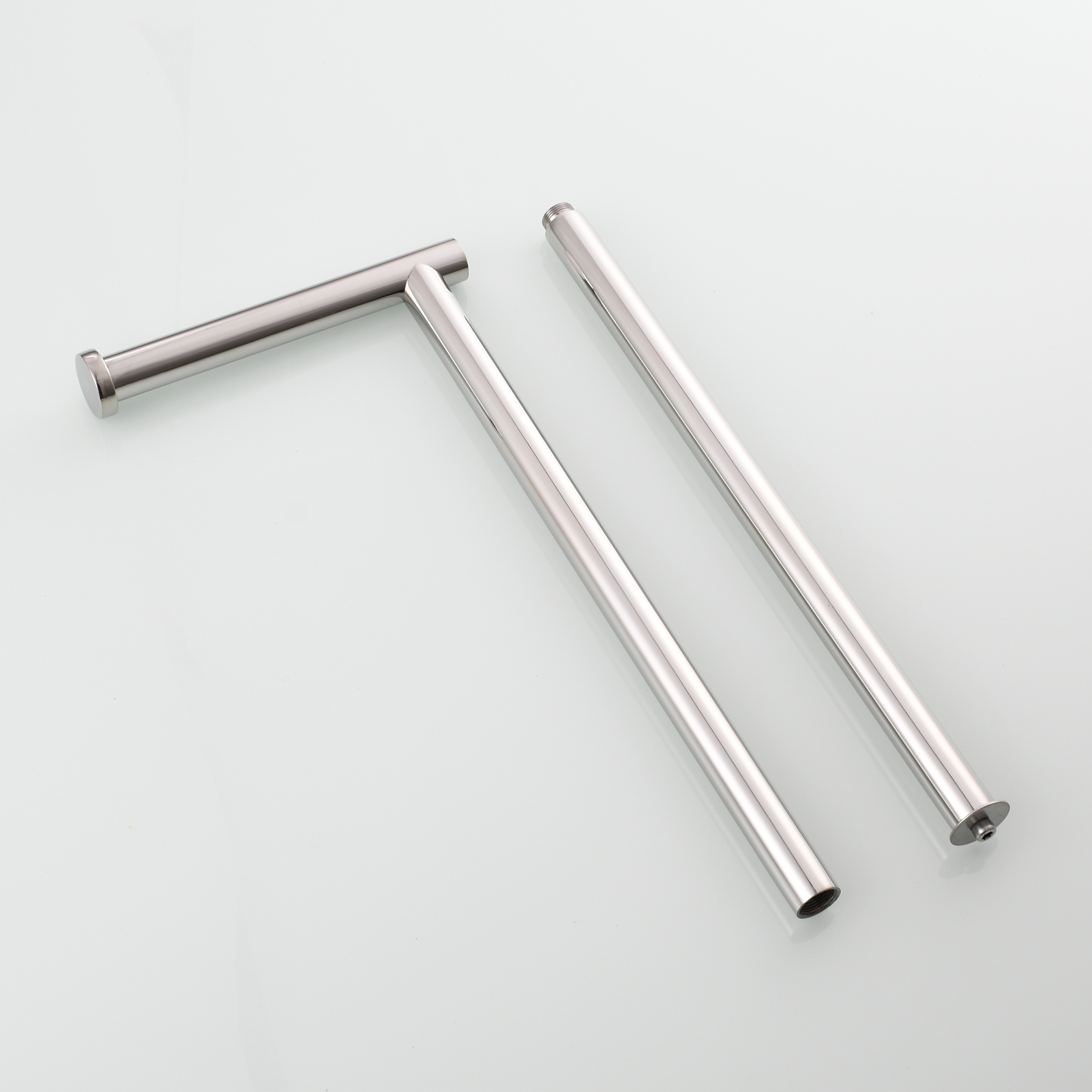 Tecmolog Stainless Steel Free Standing Paper Towel Holder,Black Bathroom Roll Holder with Non-Slip Mat,SBH265B