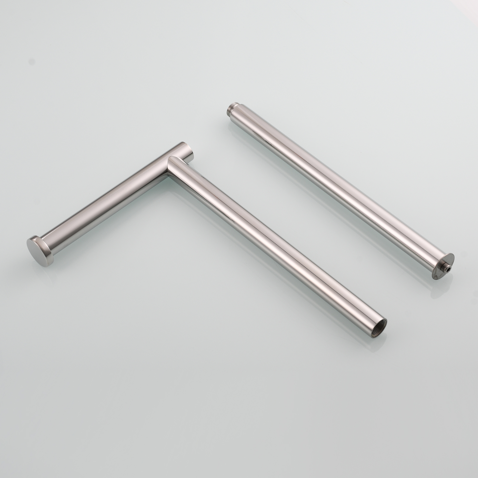 Tecmolog Stainless Steel Free Standing Paper Towel Holder,Black Bathroom Roll Holder with Non-Slip Mat,SBH265B