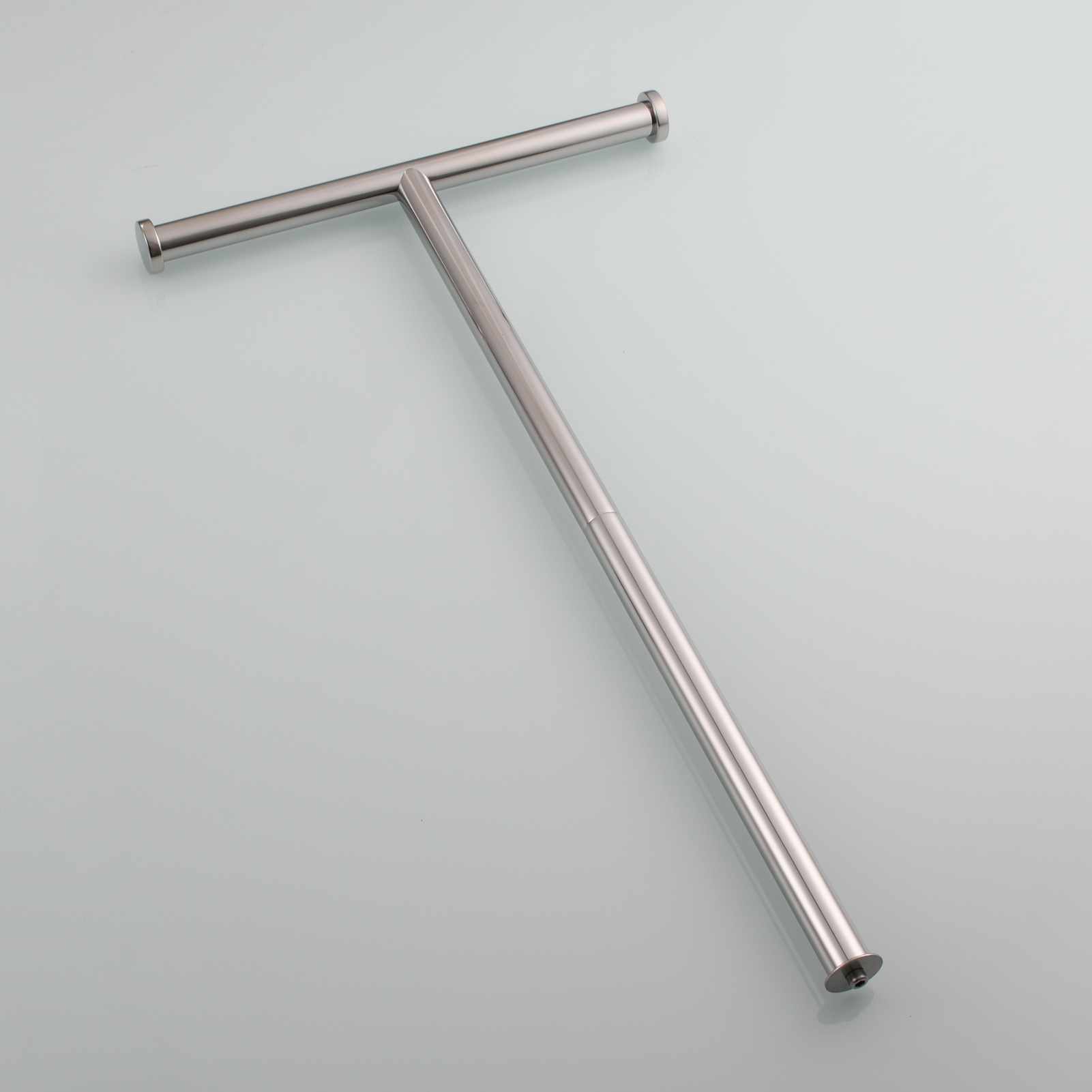 Tecmolog Stainless Steel Free Standing Paper Towel Holder,Black Bathroom Roll Holder with Non-Slip Mat,SBH265B
