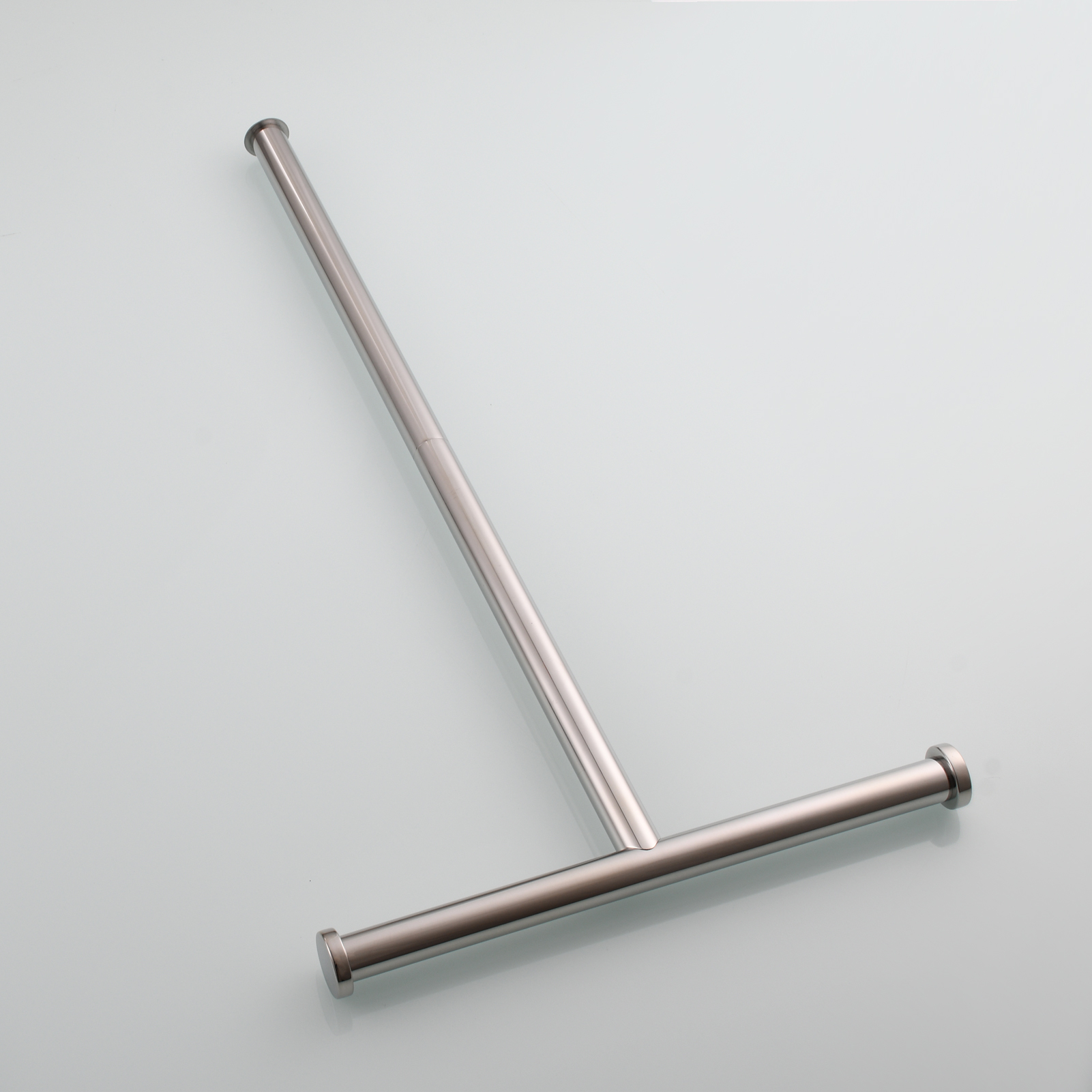 Tecmolog Stainless Steel Free Standing Paper Towel Holder,Black Bathroom Roll Holder with Non-Slip Mat,SBH265B