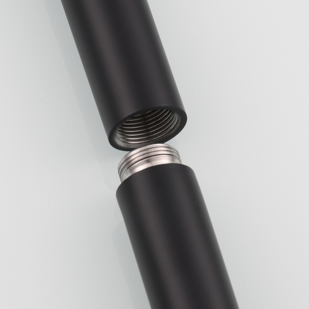Tecmolog Stainless Steel Free Standing Paper Towel Holder,Black Bathroom Roll Holder with Non-Slip Mat,SBH265B