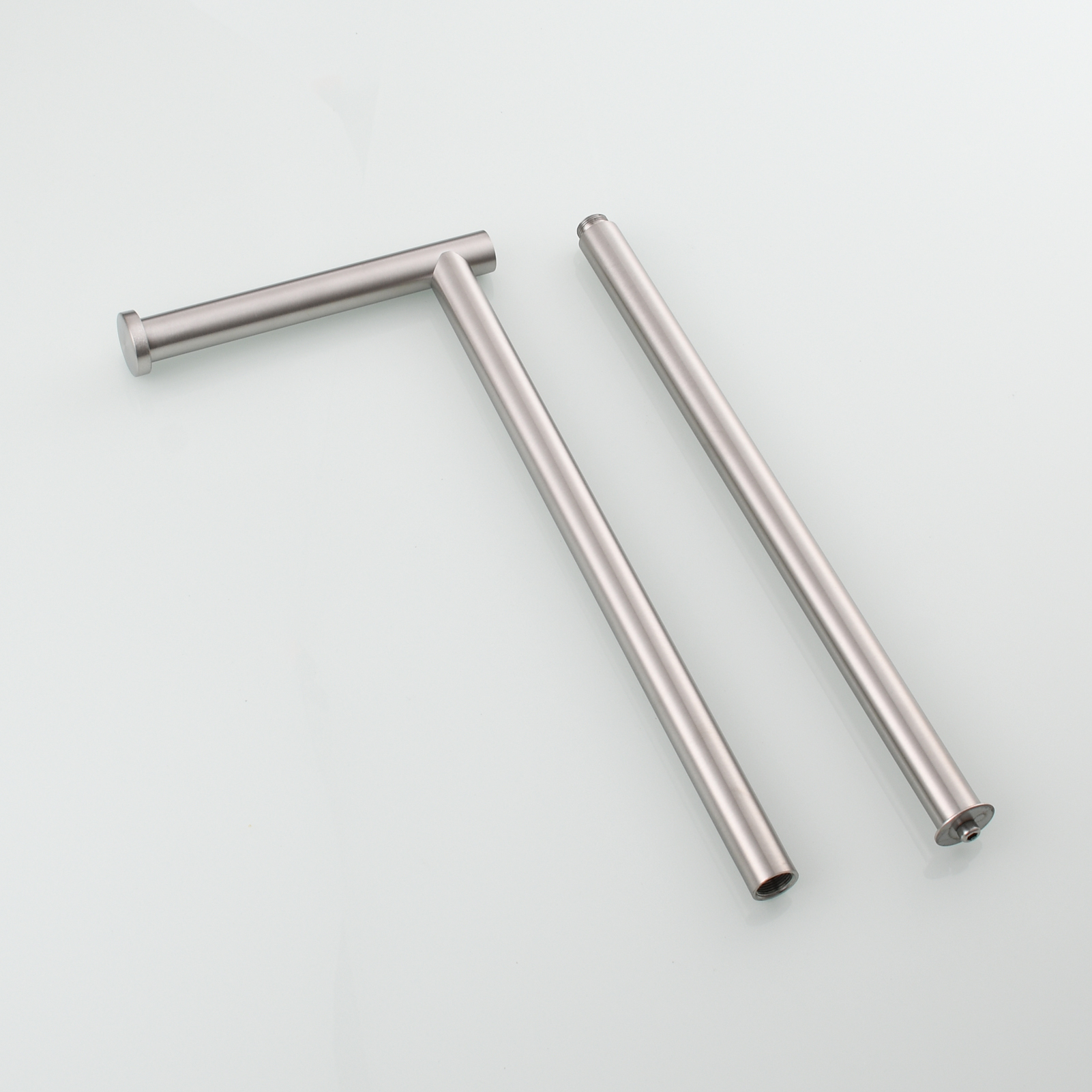 Tecmolog Stainless Steel Free Standing Paper Towel Holder,Black Bathroom Roll Holder with Non-Slip Mat,SBH265B