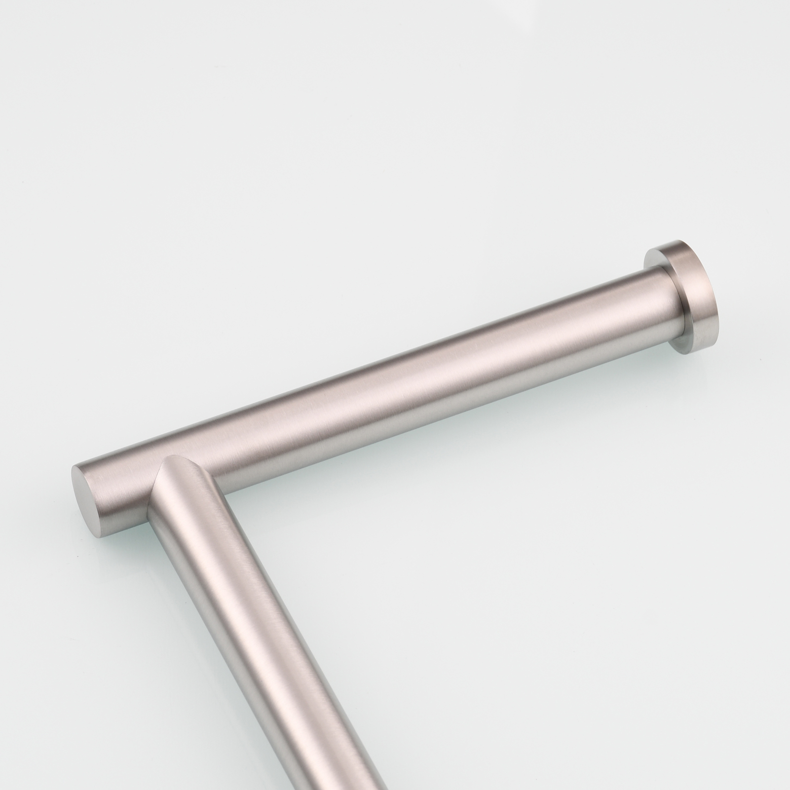 Tecmolog Stainless Steel Free Standing Paper Towel Holder,Black Bathroom Roll Holder with Non-Slip Mat,SBH265B