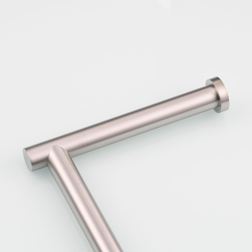 Tecmolog Stainless Steel Free Standing Paper Towel Holder,Black Bathroom Roll Holder with Non-Slip Mat,SBH265B