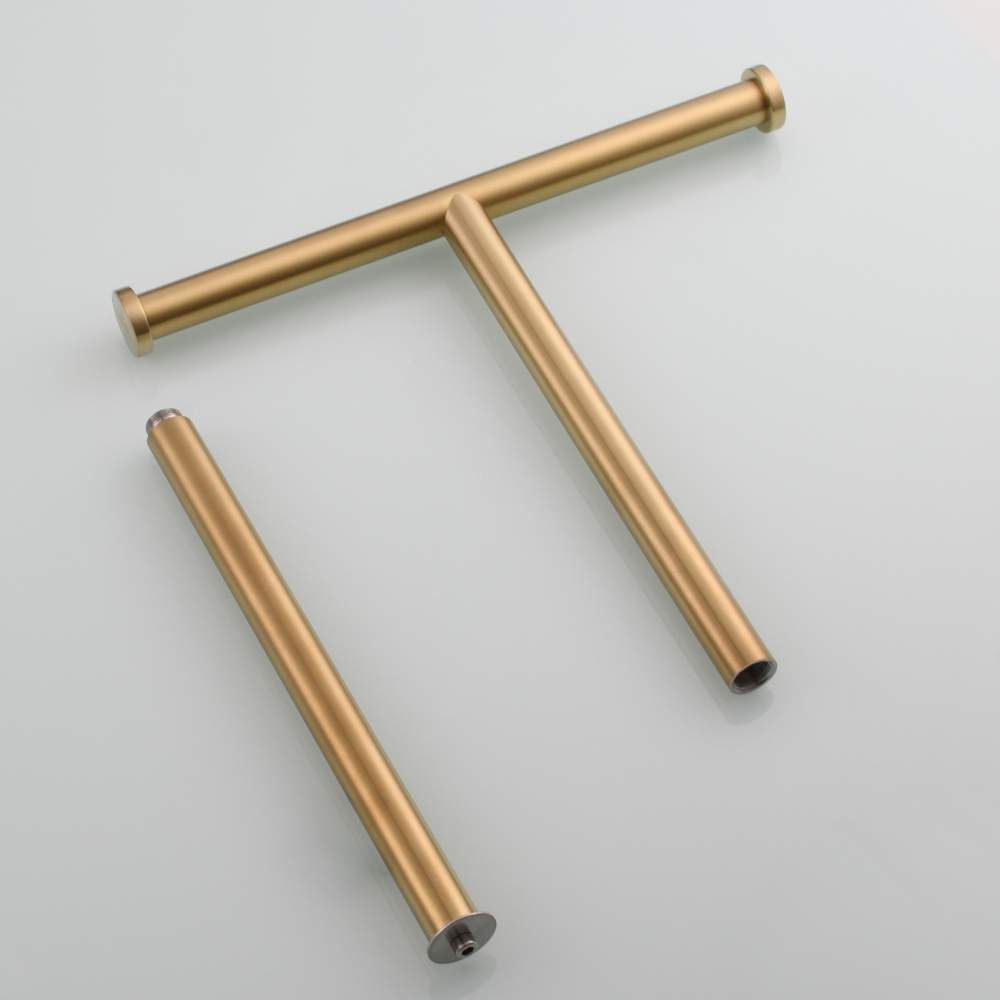 Tecmolog Stainless Steel Free Standing Paper Towel Holder,Black Bathroom Roll Holder with Non-Slip Mat,SBH265B