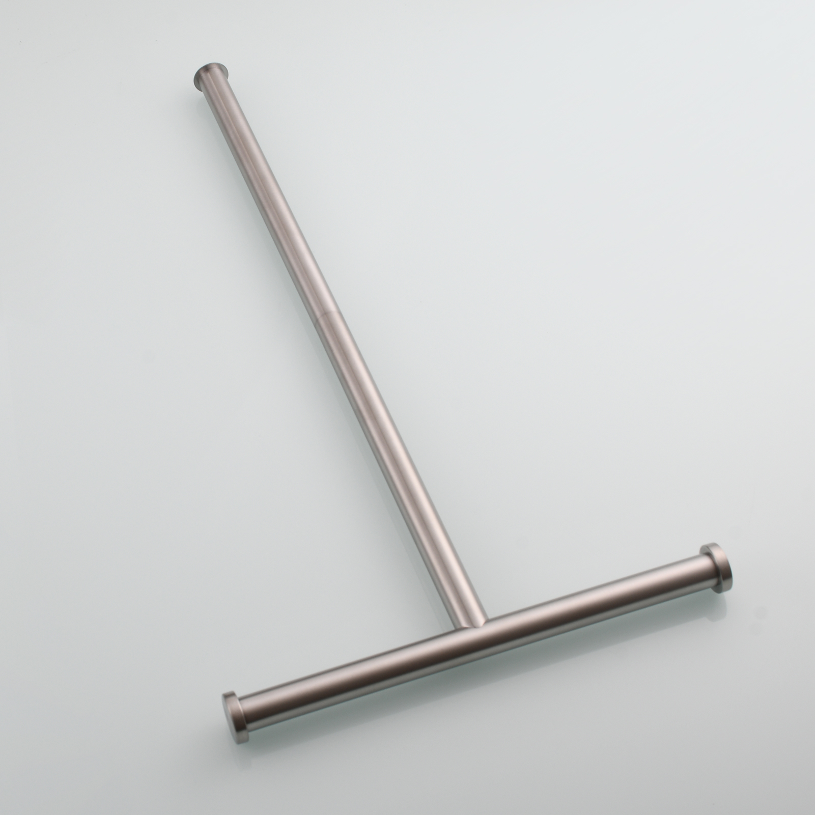 Tecmolog Stainless Steel Free Standing Paper Towel Holder,Black Bathroom Roll Holder with Non-Slip Mat,SBH265B