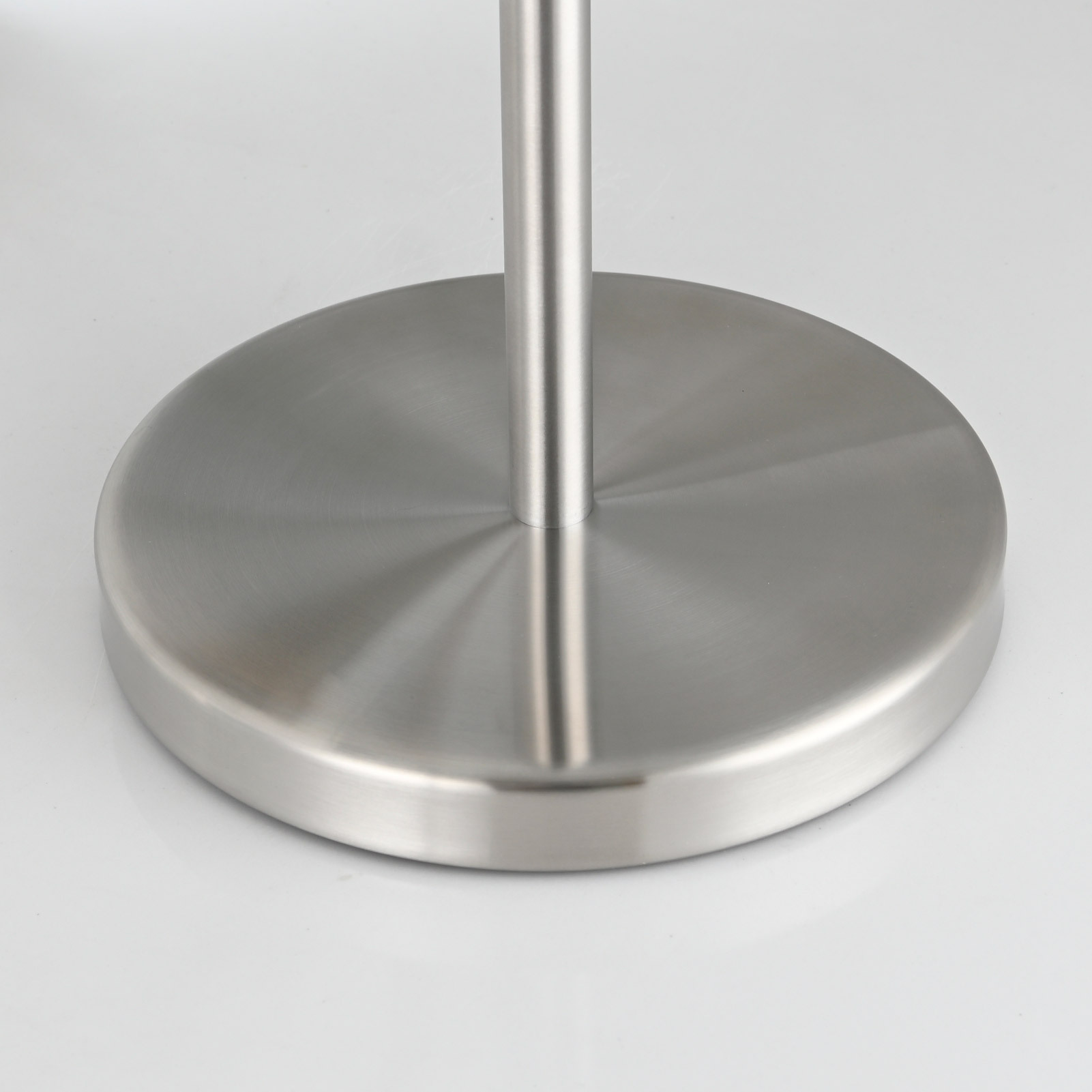 Tecmolog Stainless Steel Free Standing Paper Towel Holder,Black Bathroom Roll Holder with Non-Slip Mat,SBH265B