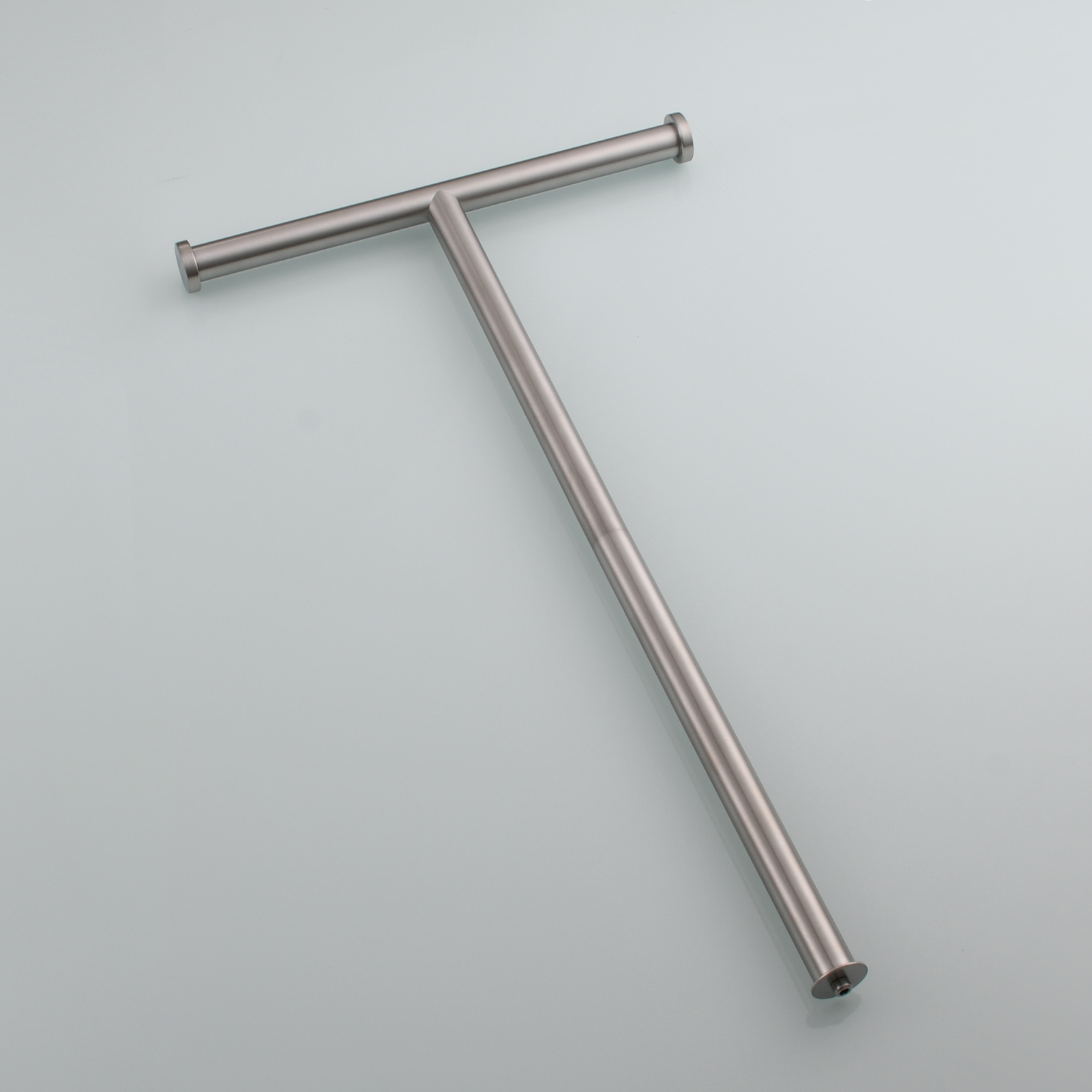 Tecmolog Stainless Steel Free Standing Paper Towel Holder,Black Bathroom Roll Holder with Non-Slip Mat,SBH265B