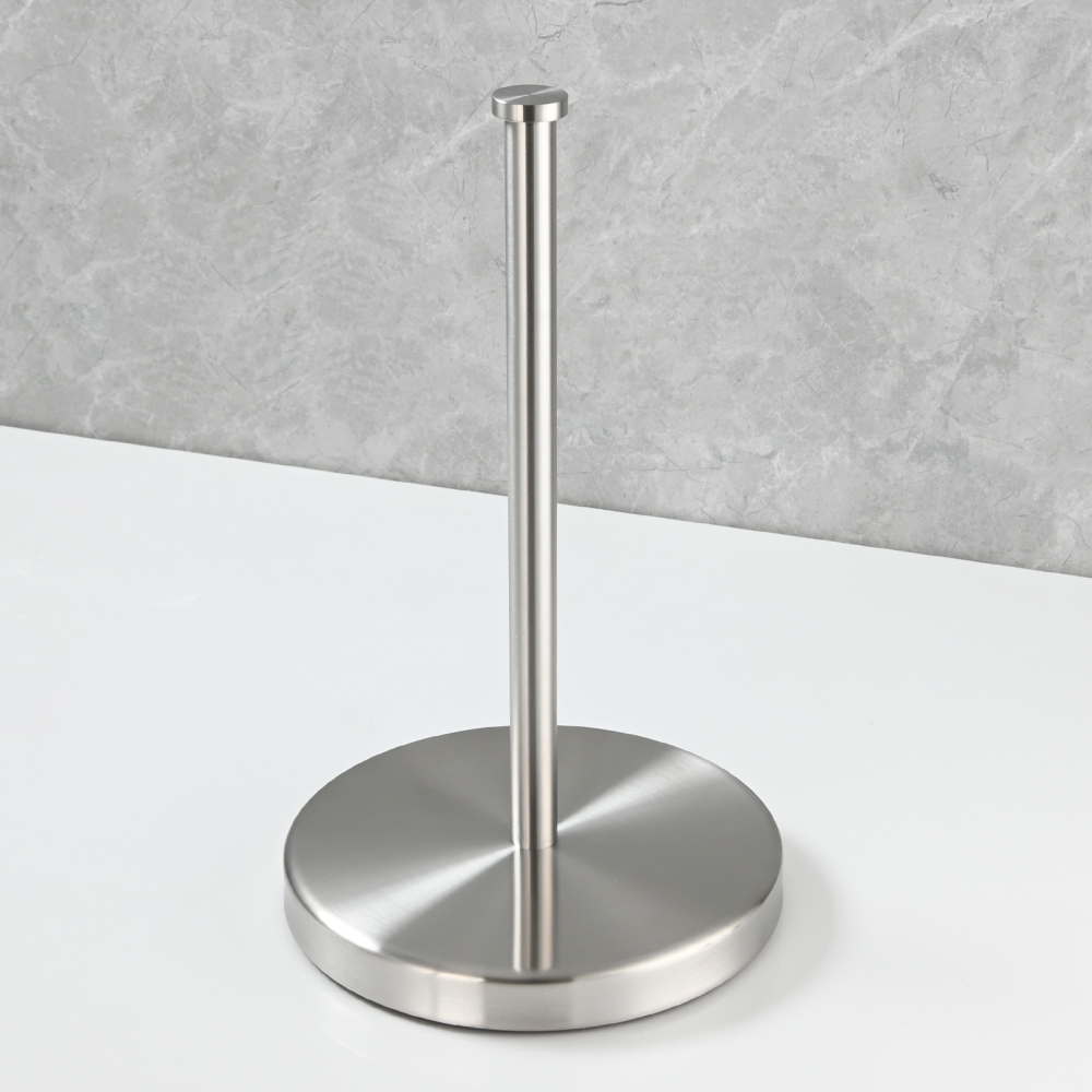 Tecmolog Stainless Steel Freestanding Paper Towel Holder for Kitchen Countertop