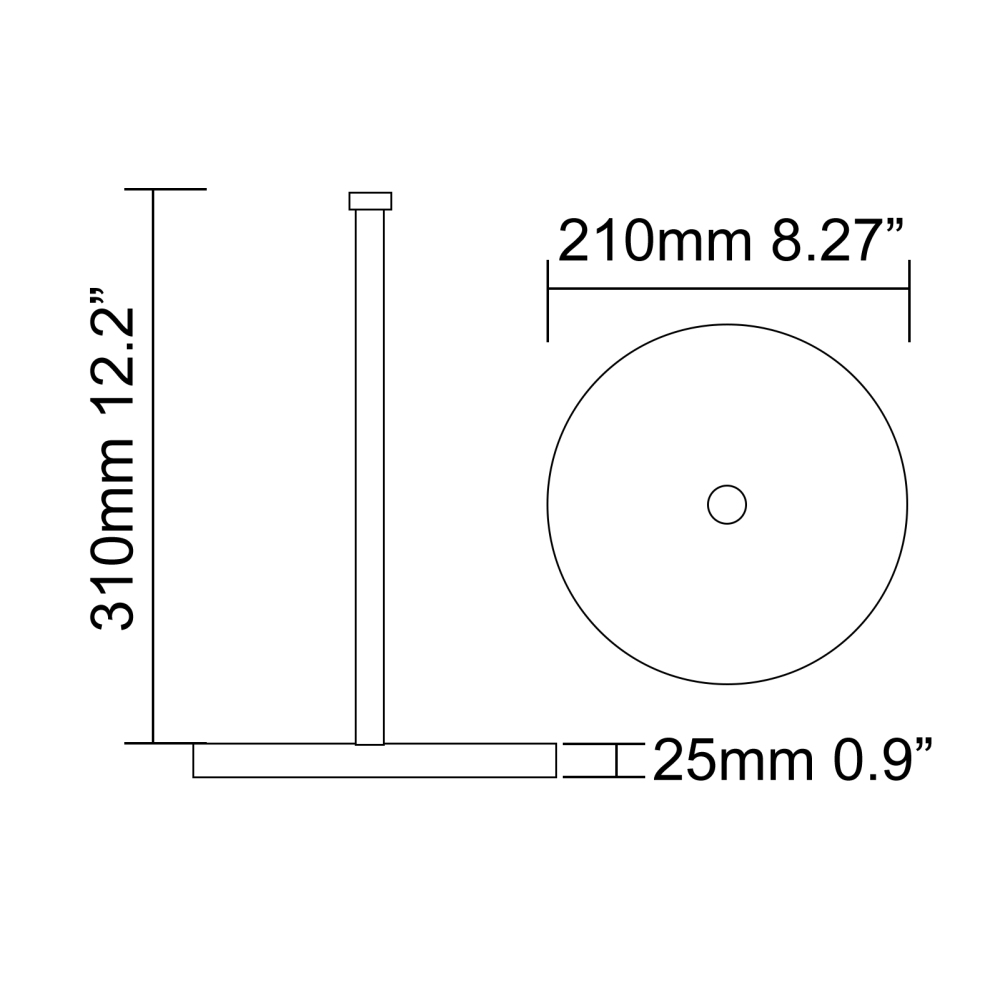 Tecmolog Stainless Steel Freestanding Paper Towel Holder for Kitchen Countertop