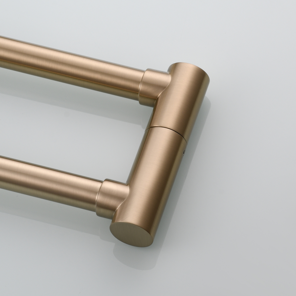Tecmolog Brass Folding Faucet Single Cold Kitchen Tap with Double Joint Swing Arms