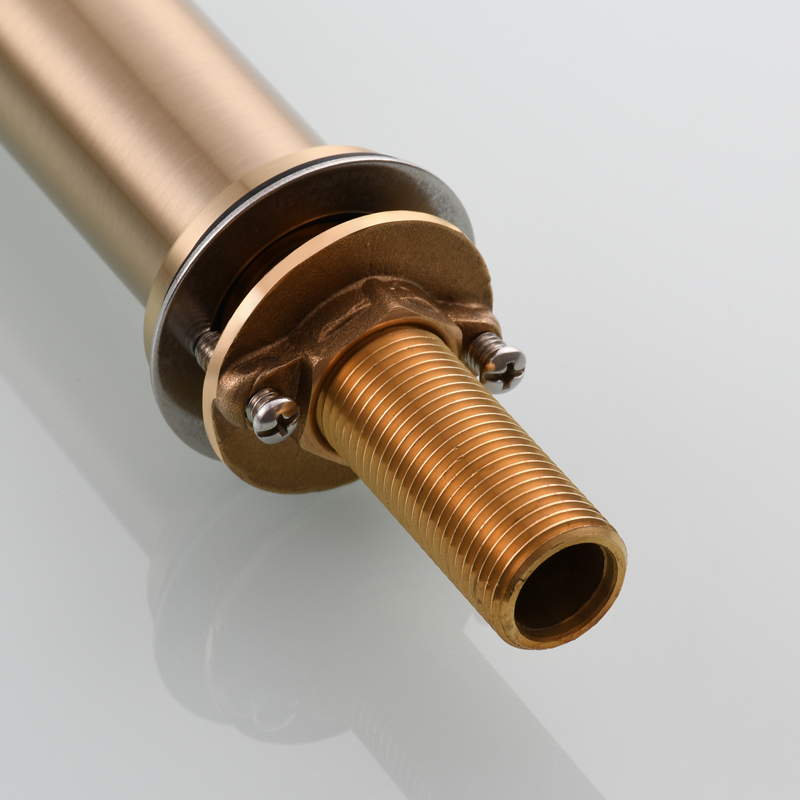 Tecmolog Brass Folding Faucet Single Cold Kitchen Tap with Double Joint Swing Arms