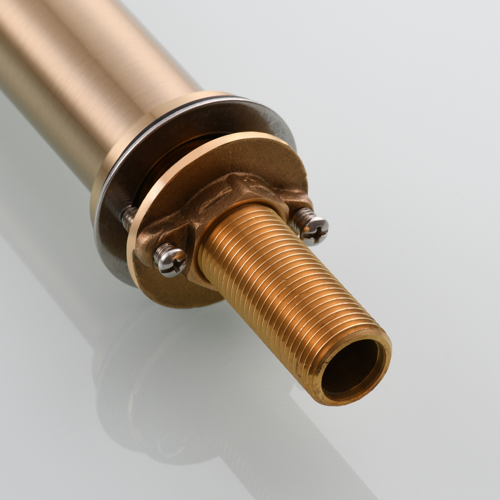 Tecmolog Brass Folding Faucet Single Cold Kitchen Tap with Double Joint Swing Arms