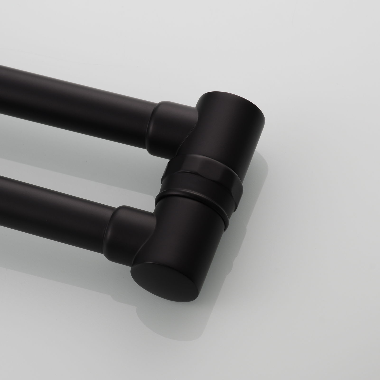 Tecmolog Brass Folding Deck Mount Pot Faucets Over Stove,Single Cold Kitchen Tap with Double Joint Swing Arms