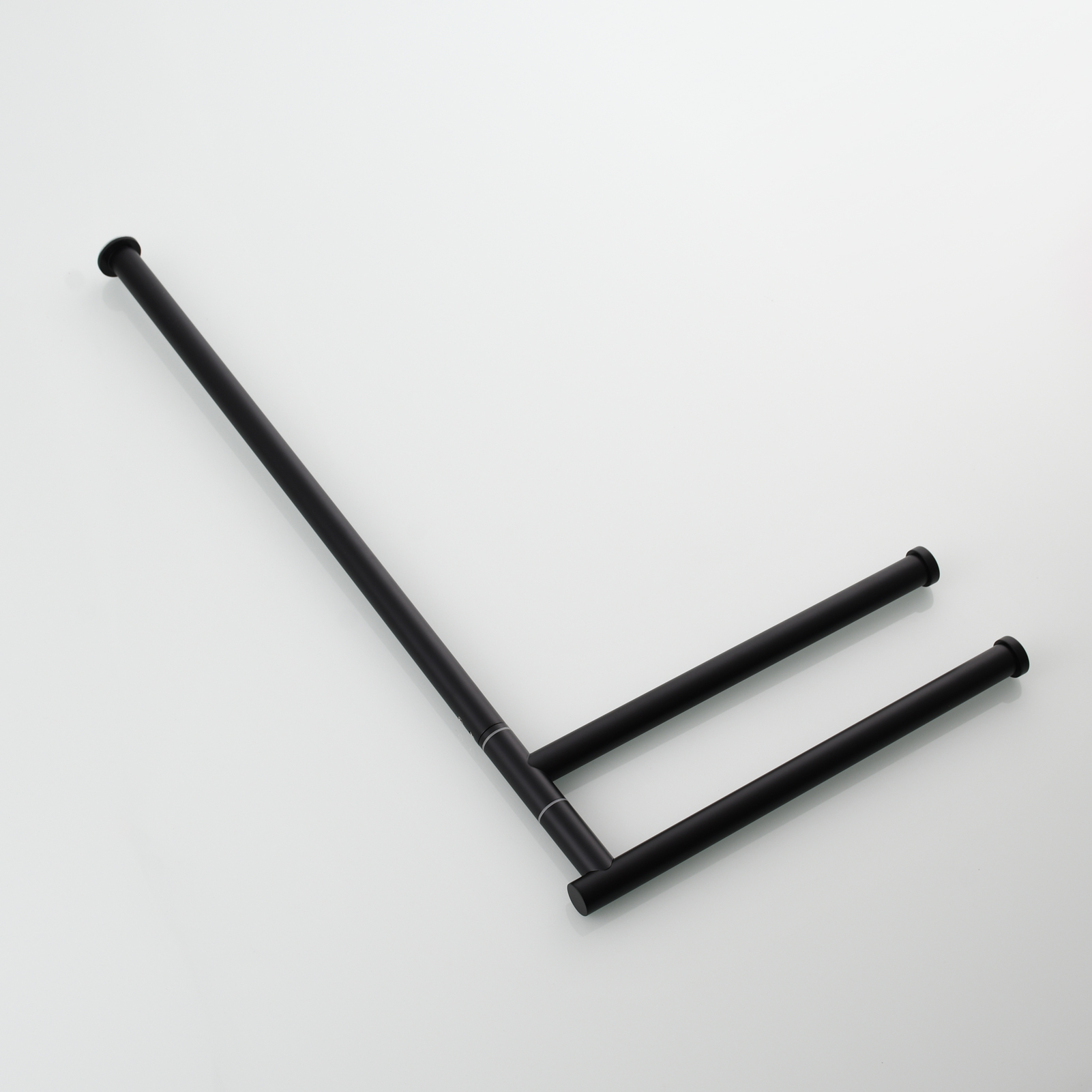 Tecmolog Stainlee Steel Marble Towel Rack,Standing Towel Rack Double or (Three) Rod for Bathroom Floor