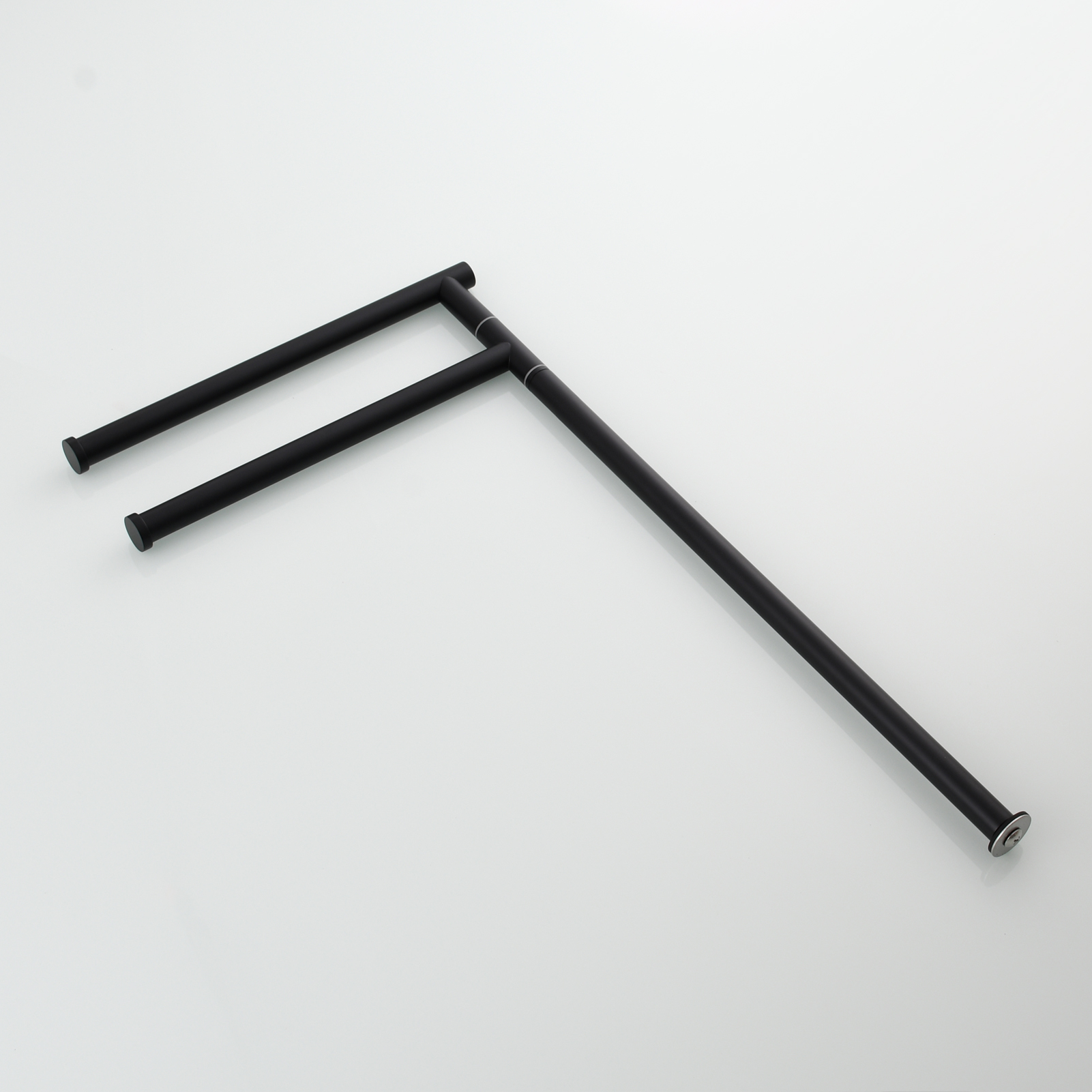 Tecmolog Stainlee Steel Marble Towel Rack,Standing Towel Rack Double or (Three) Rod for Bathroom Floor