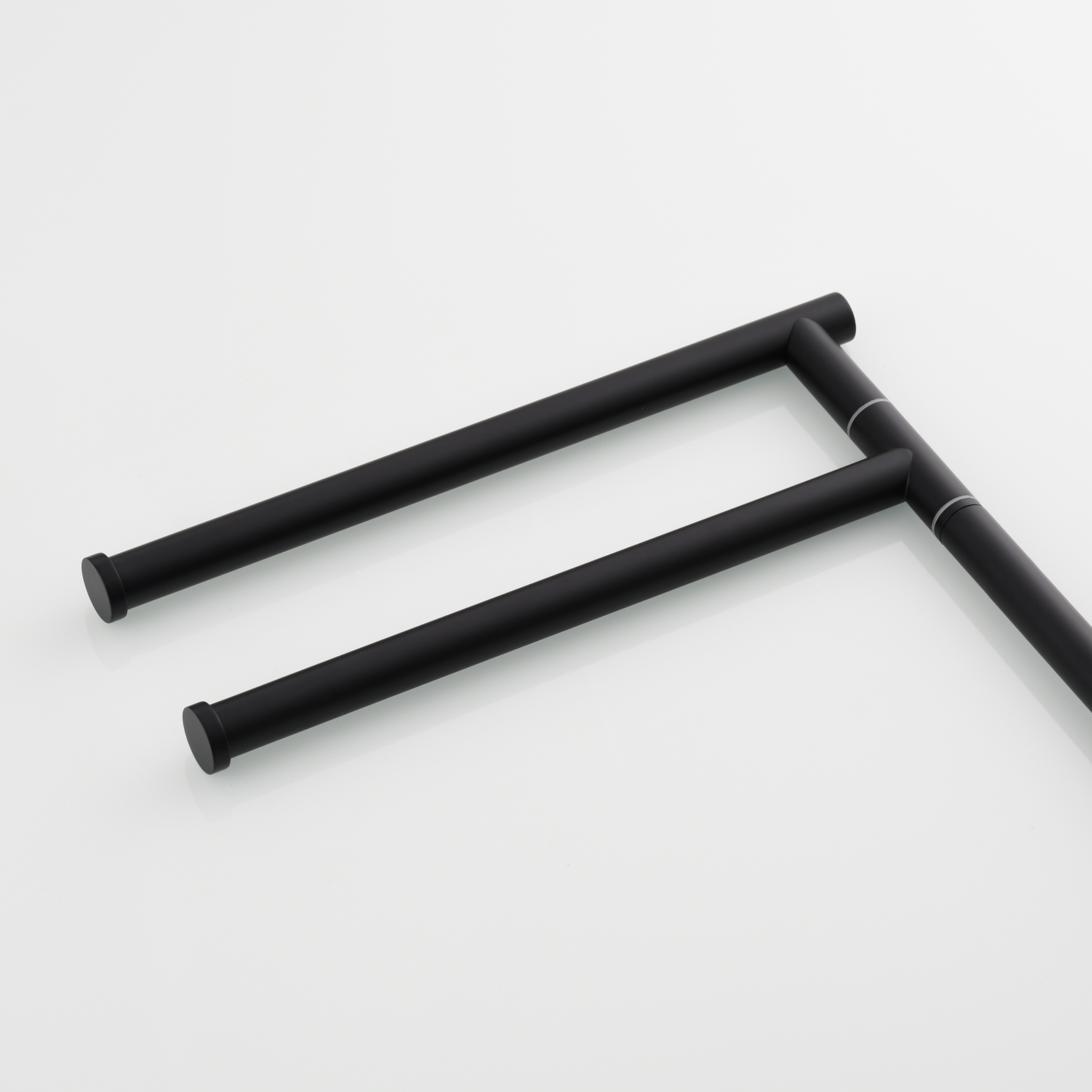 Tecmolog Stainlee Steel Marble Towel Rack,Standing Towel Rack Double or (Three) Rod for Bathroom Floor