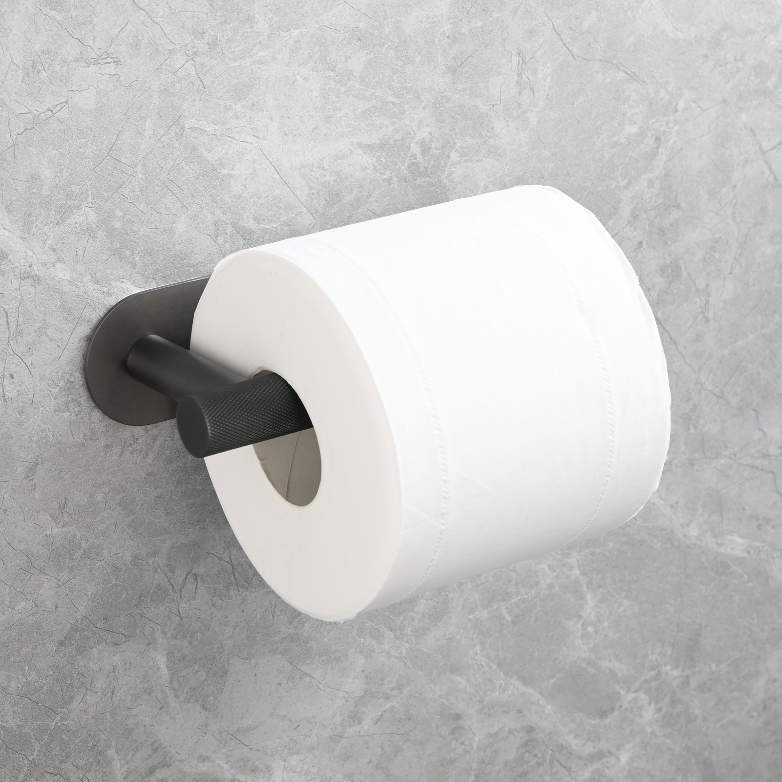 Tecmolog Stainless Steel Wall Mounted Toilet Roll Holder for Bathroom, Equipped with Anti Drop Function for Tissue Paper