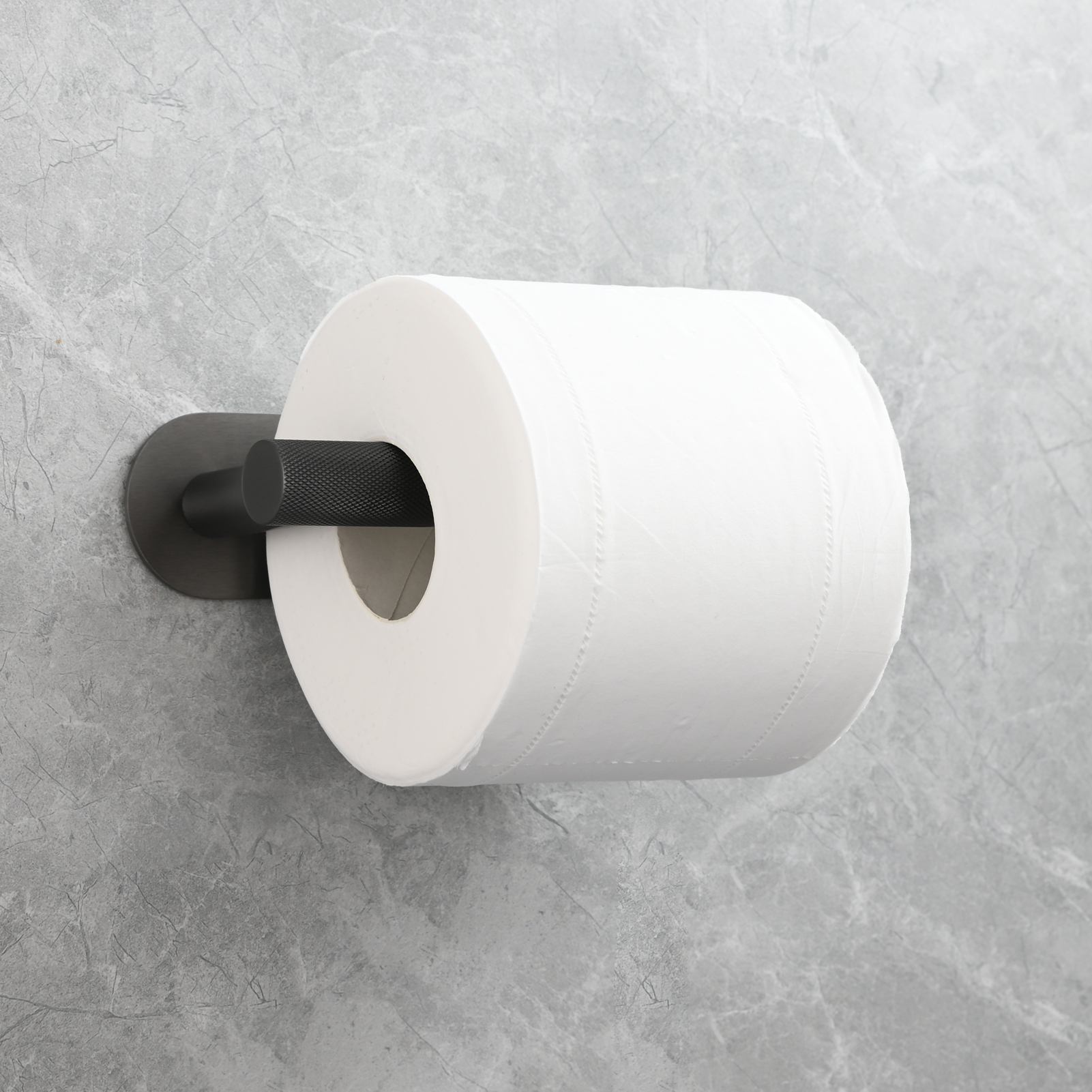 Tecmolog Stainless Steel Wall Mounted Toilet Roll Holder for Bathroom, Equipped with Anti Drop Function for Tissue Paper