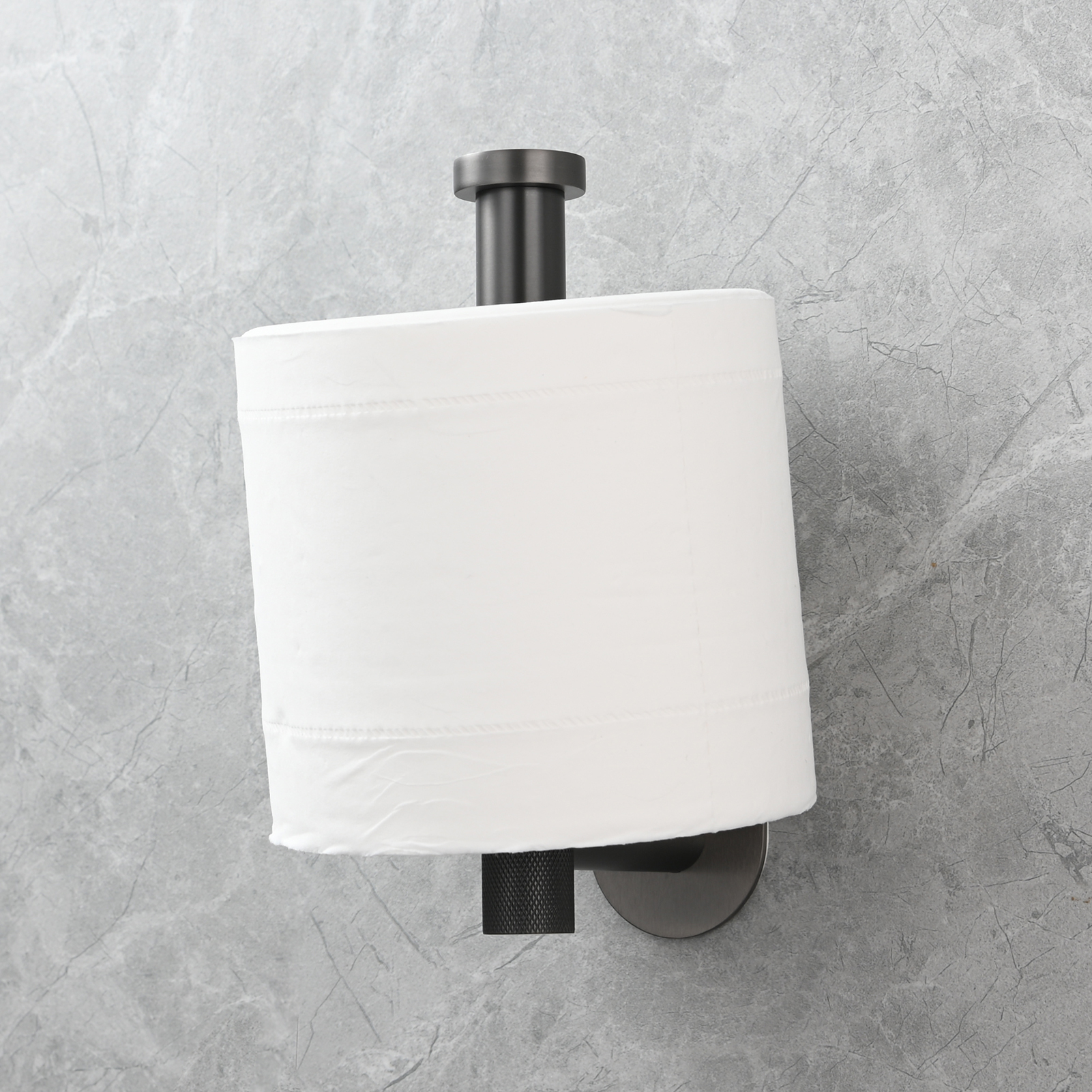 Tecmolog Stainless Steel Wall Mounted Toilet Roll Holder for Bathroom, Equipped with Anti Drop Function for Tissue Paper
