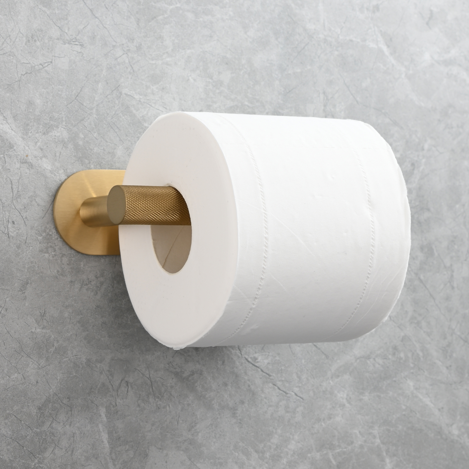 Tecmolog Stainless Steel Wall Mounted Toilet Roll Holder for Bathroom, Equipped with Anti Drop Function for Tissue Paper