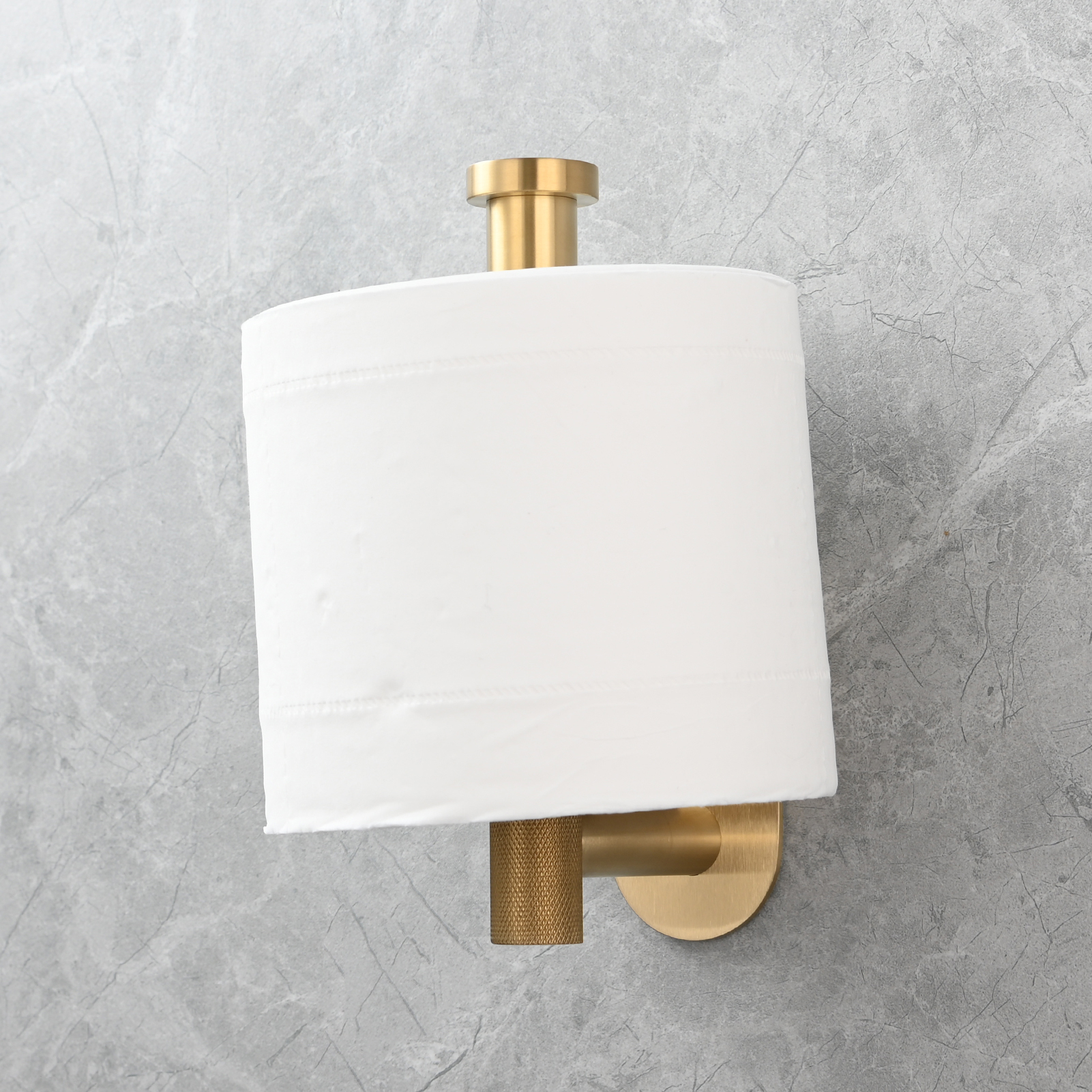 Tecmolog Stainless Steel Wall Mounted Toilet Roll Holder for Bathroom, Equipped with Anti Drop Function for Tissue Paper